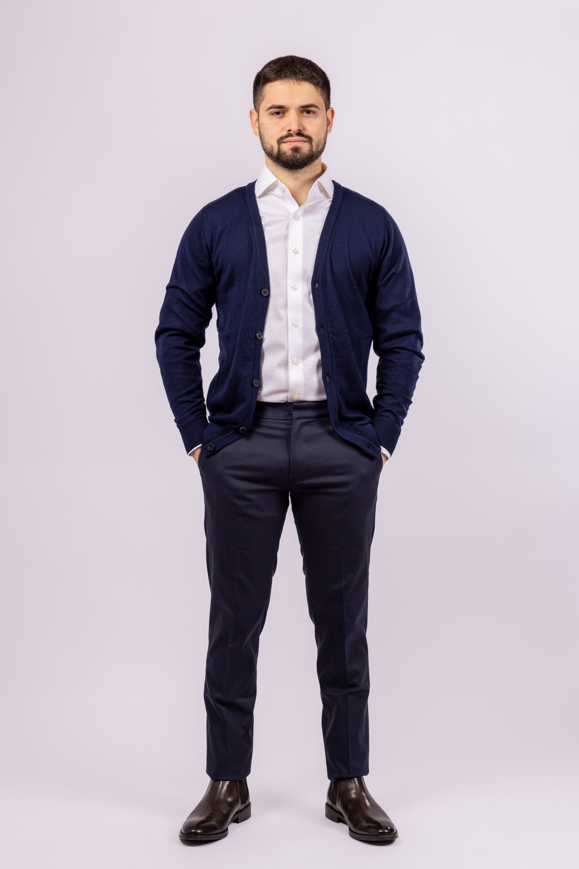 Classic Button-Up Cardigan - Atica Man