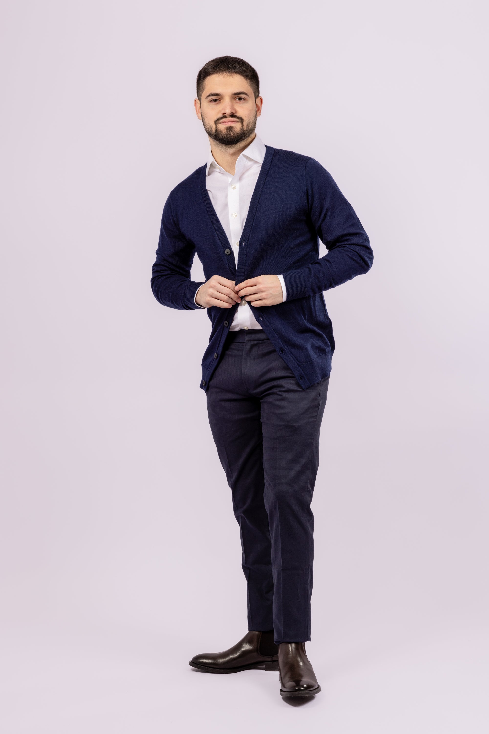 Classic Button-Up Cardigan - Atica Man