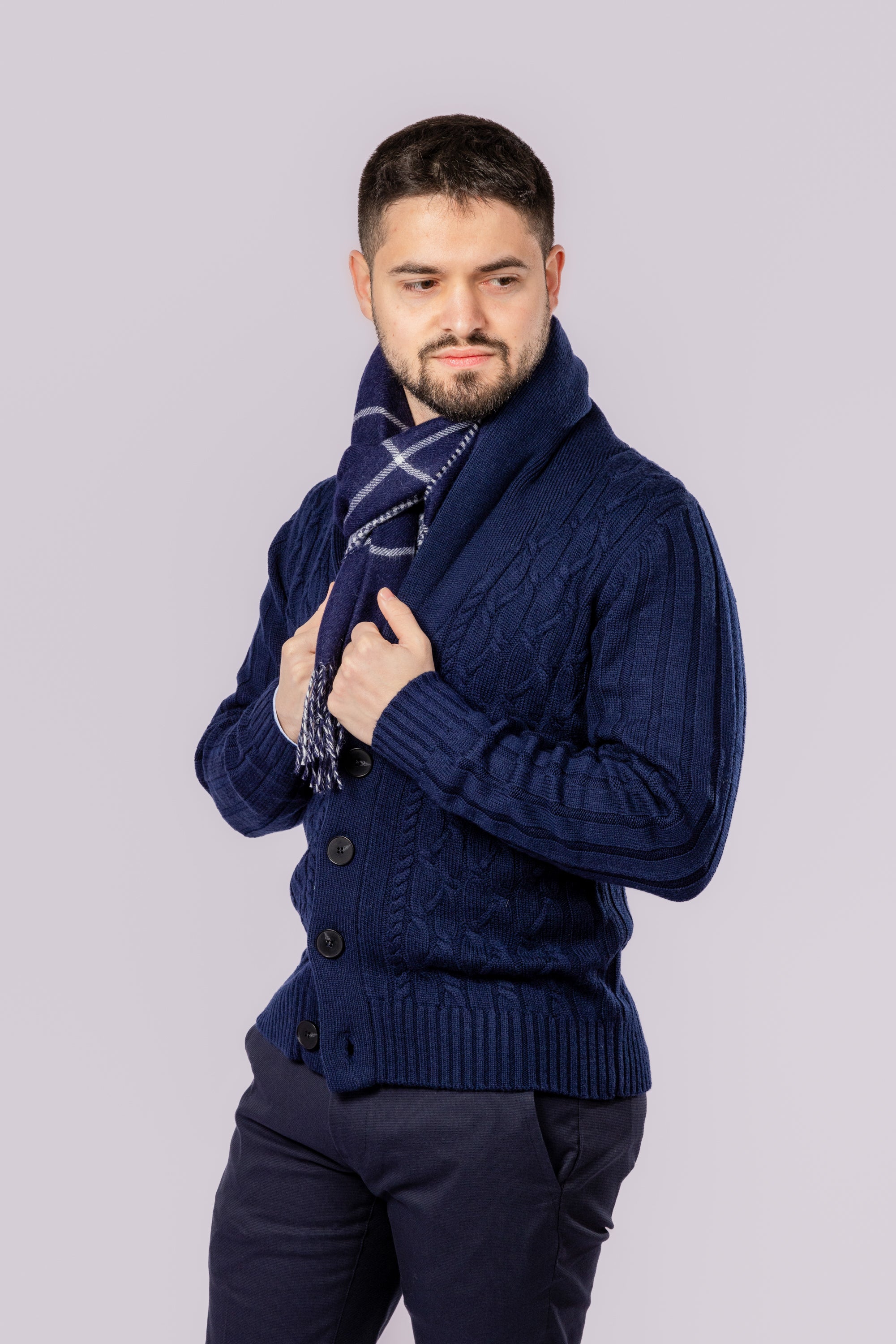 Cable Knit Cardigan - Atica Man