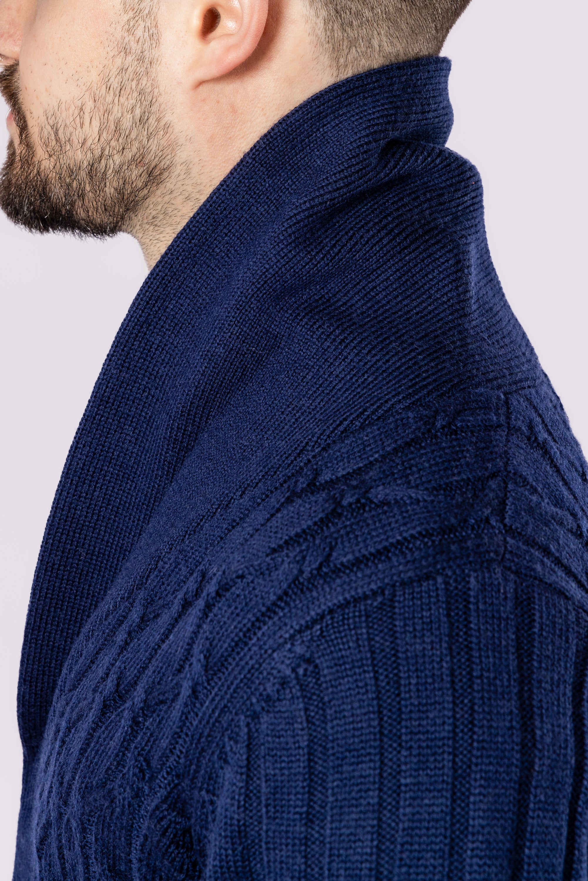 Cable Knit Cardigan - Atica Man