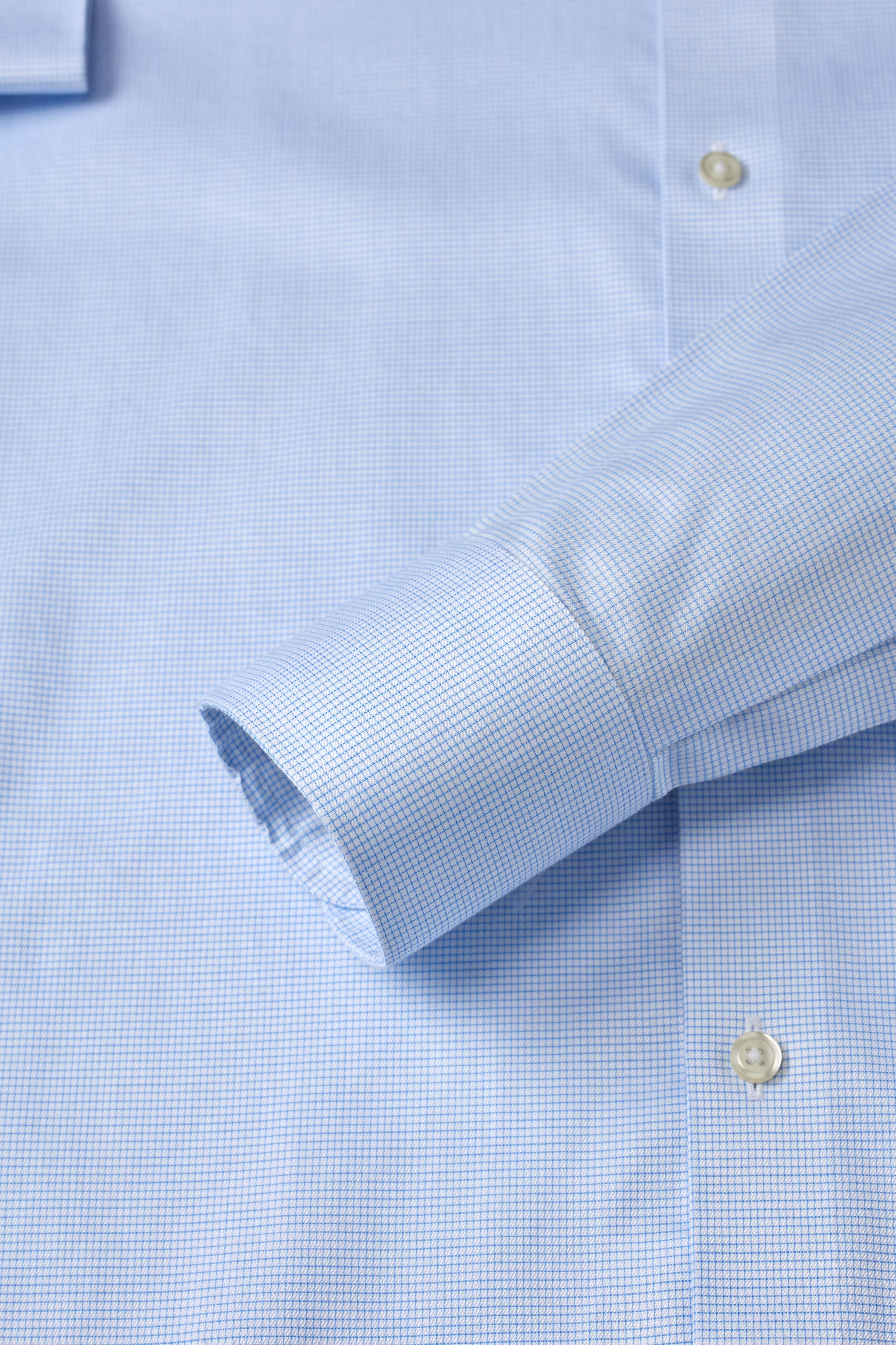 Greenwich Light Blue Grid Shirt - Atica Man