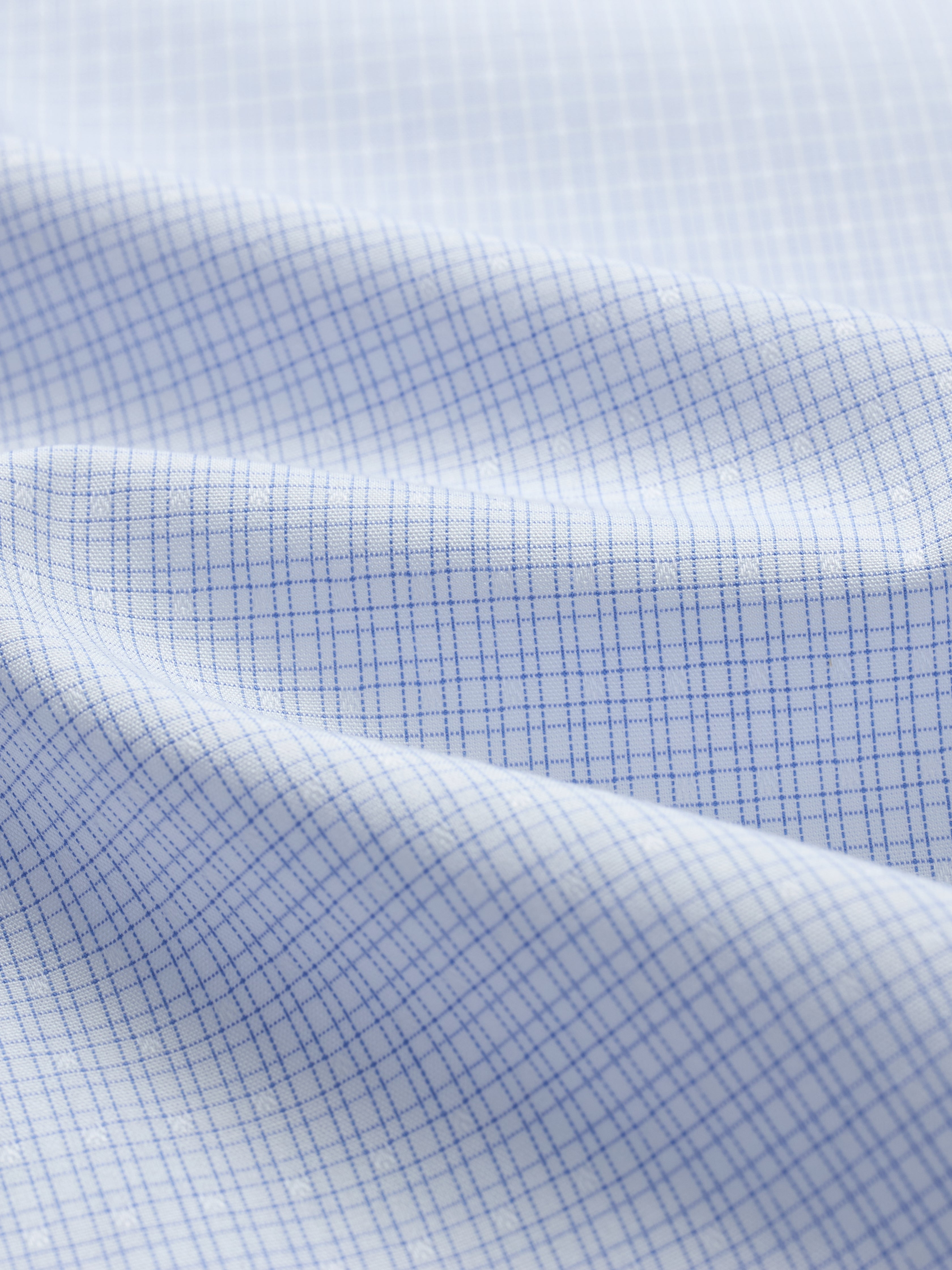 Riviera Light Blue Double Grid Shirt