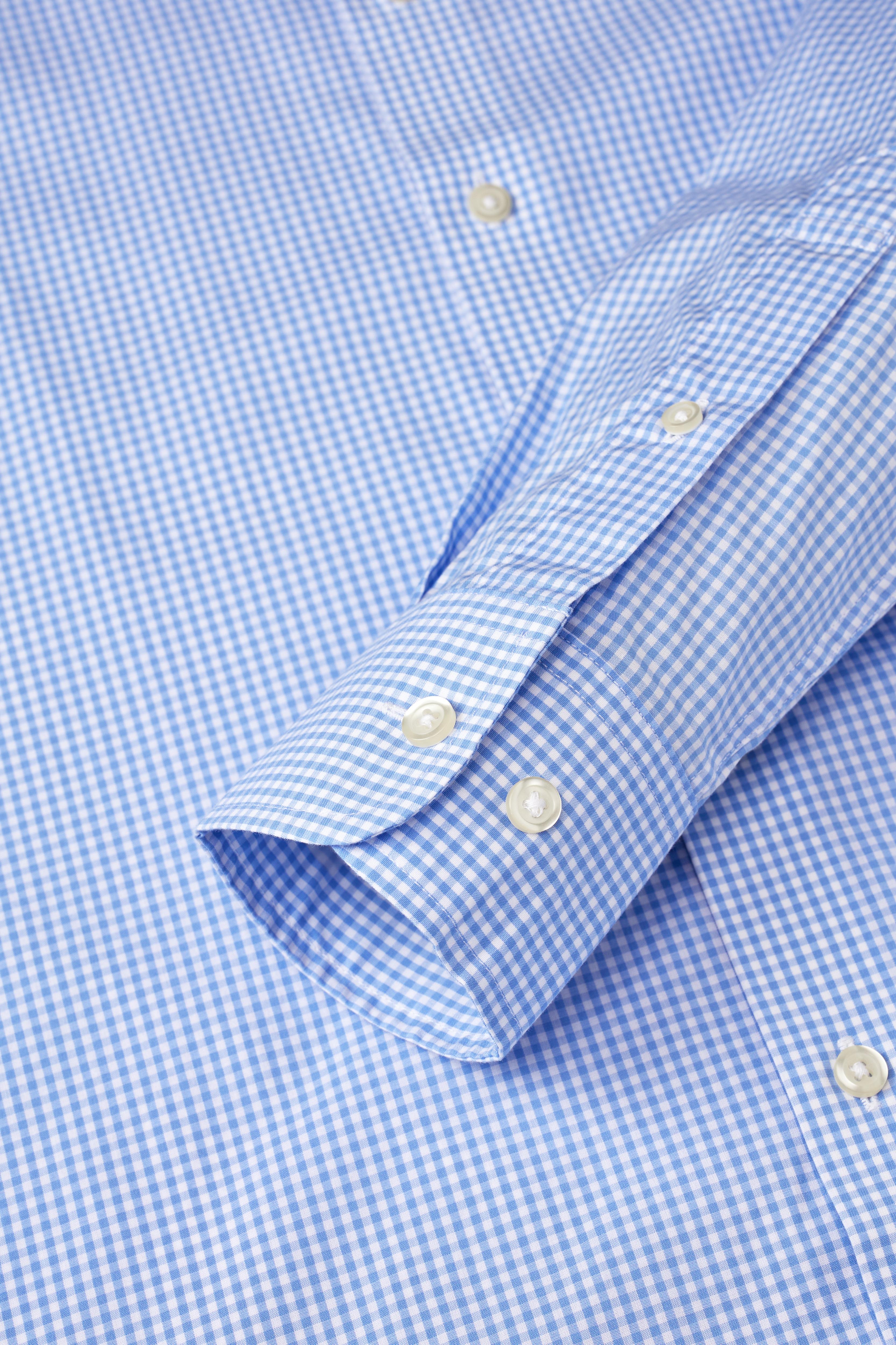 Riviera Light Blue Check Shirt - Atica Man