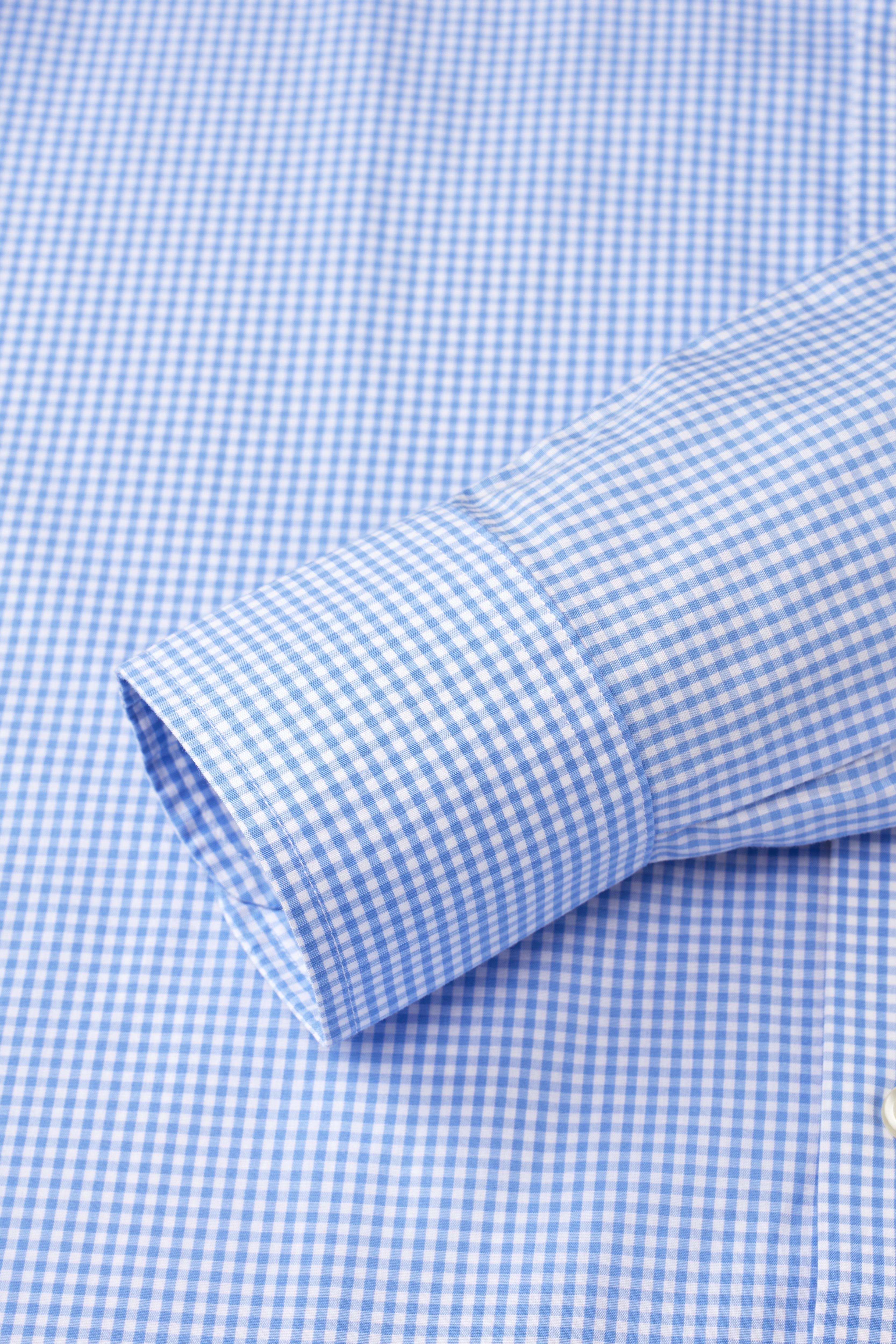 Riviera Light Blue Check Shirt - Atica Man