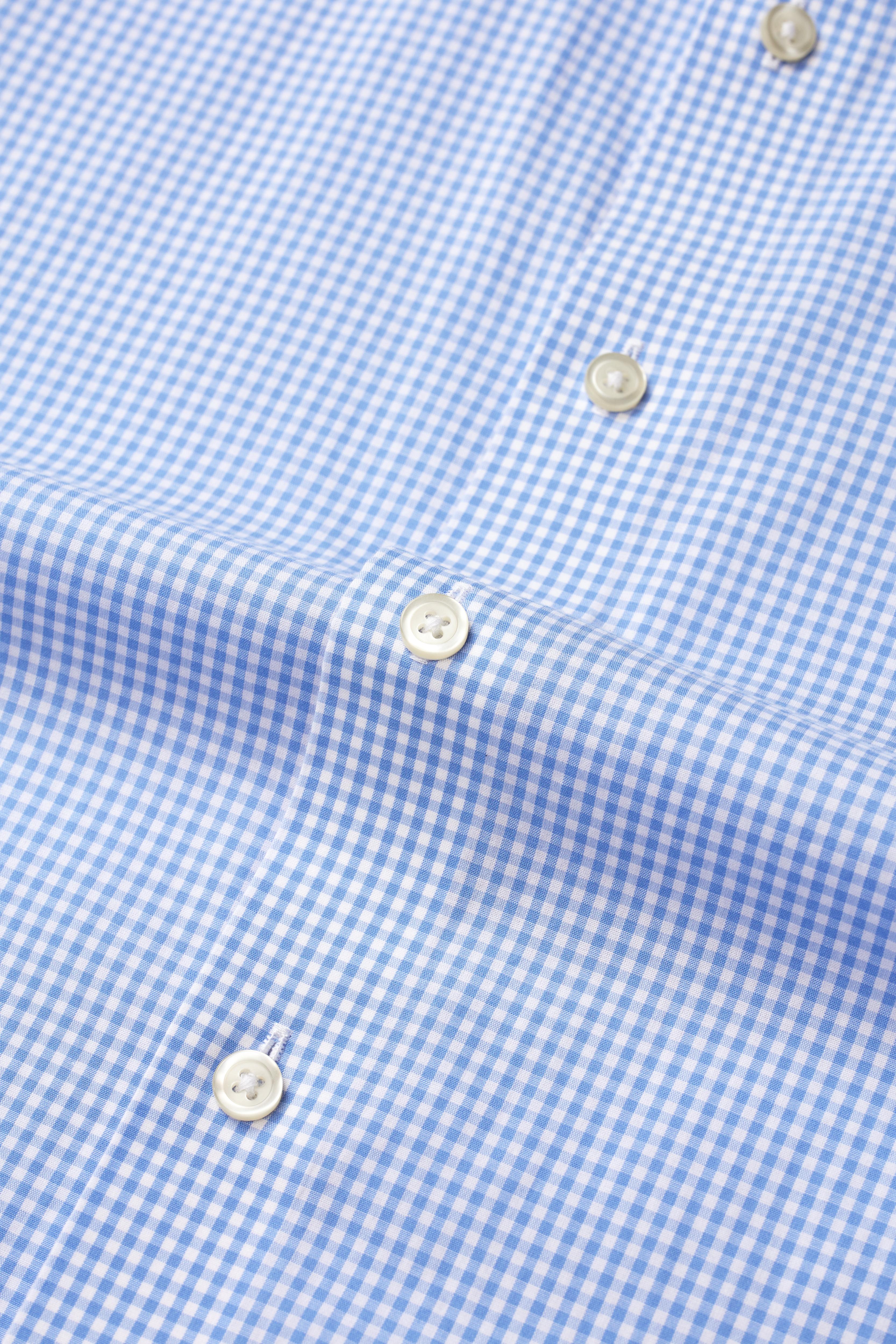 Riviera Light Blue Check Shirt - Atica Man