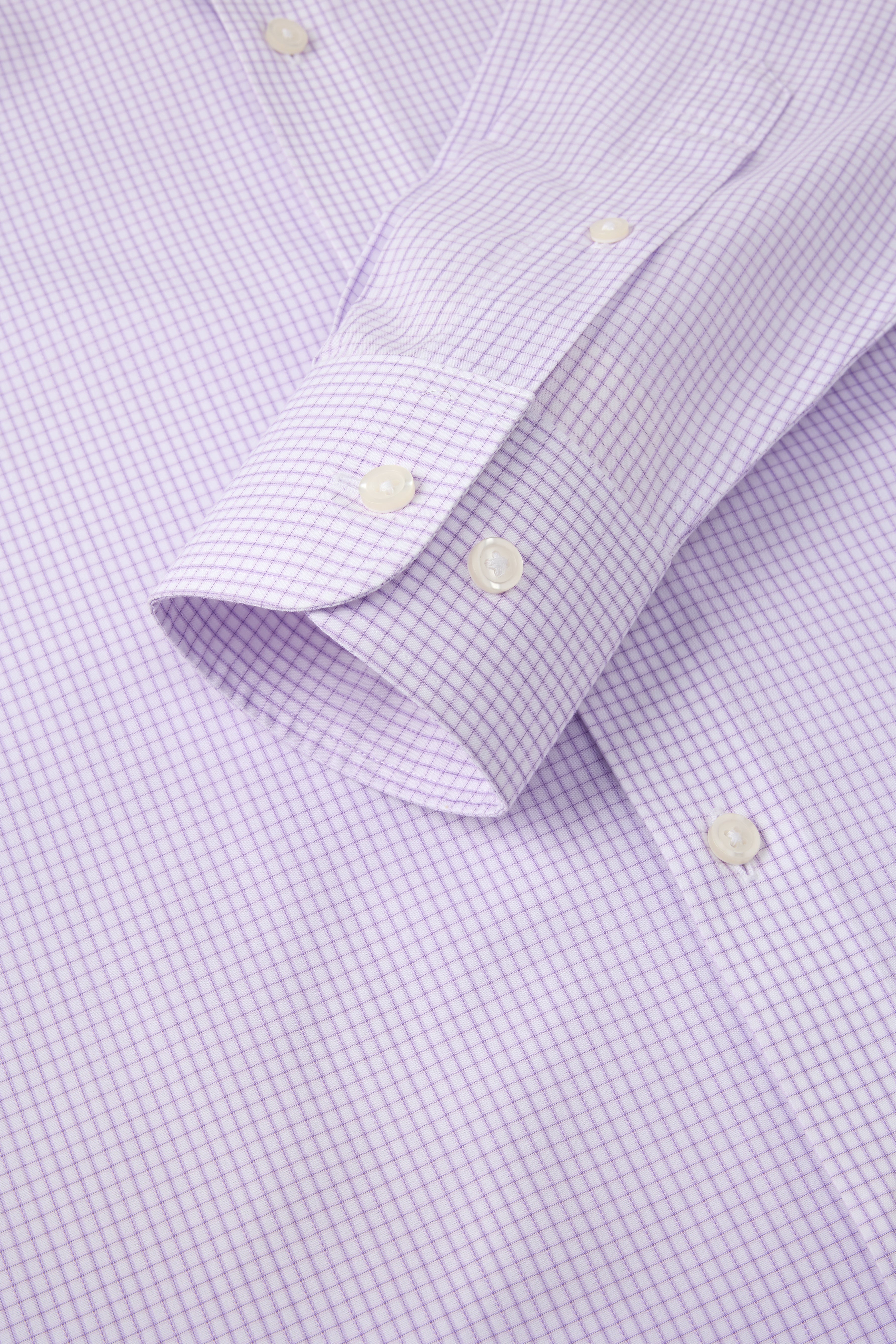 Greenwich Purple Mini Grid Shirt