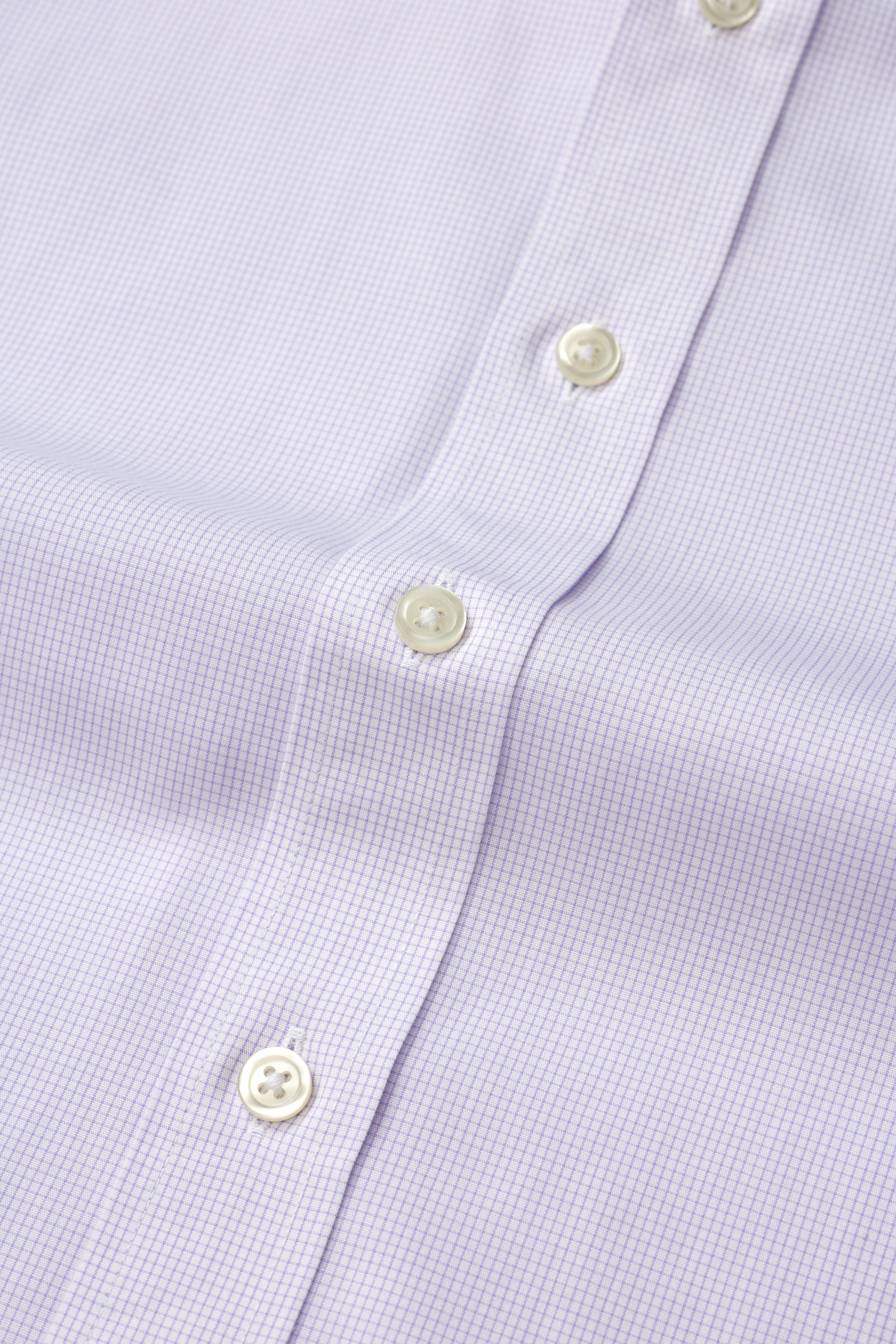 EVERYDAY Lavender Micro Grid Shirt - Atica Man