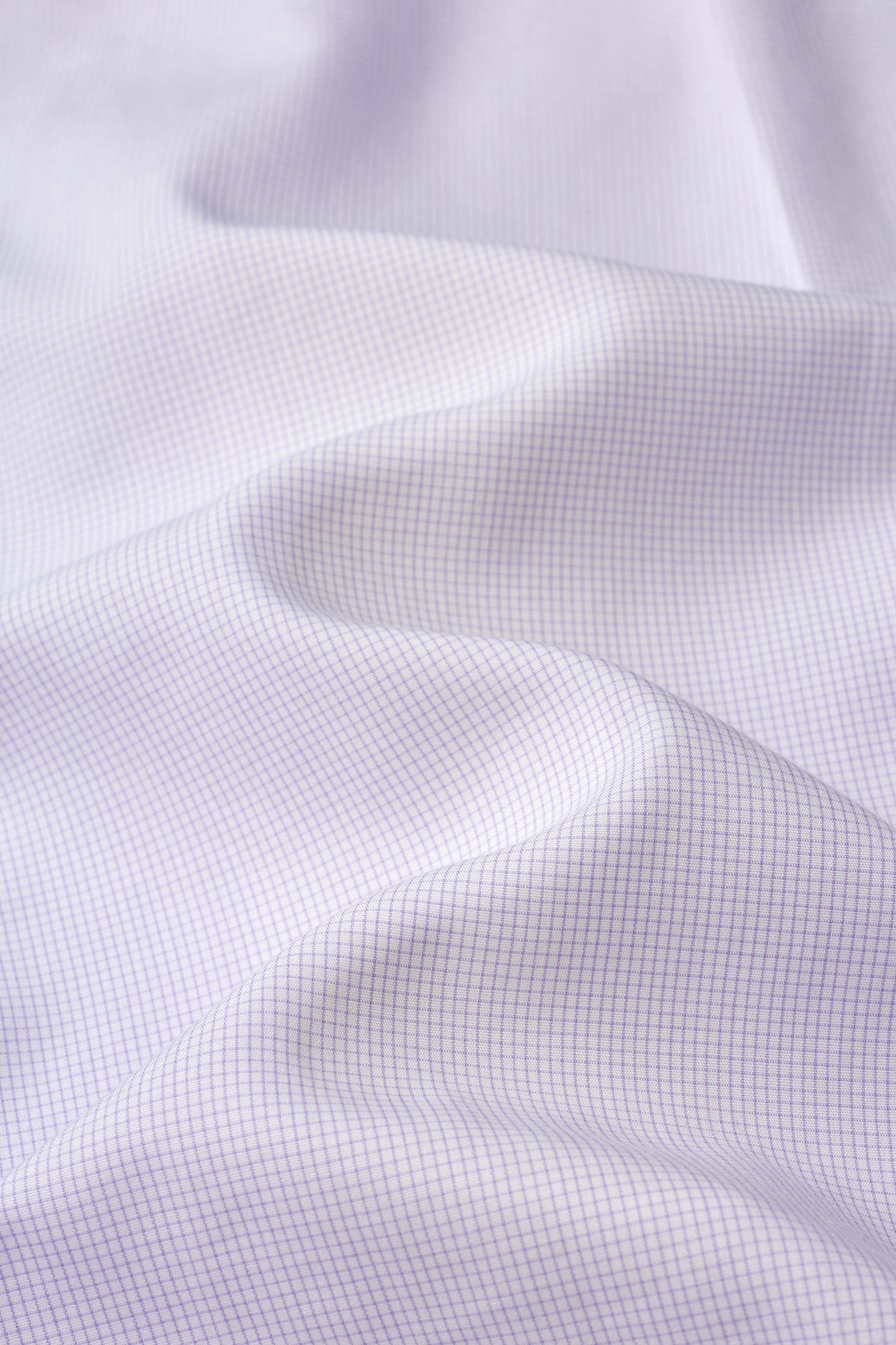 EVERYDAY Lavender Micro Grid Shirt - Atica Man