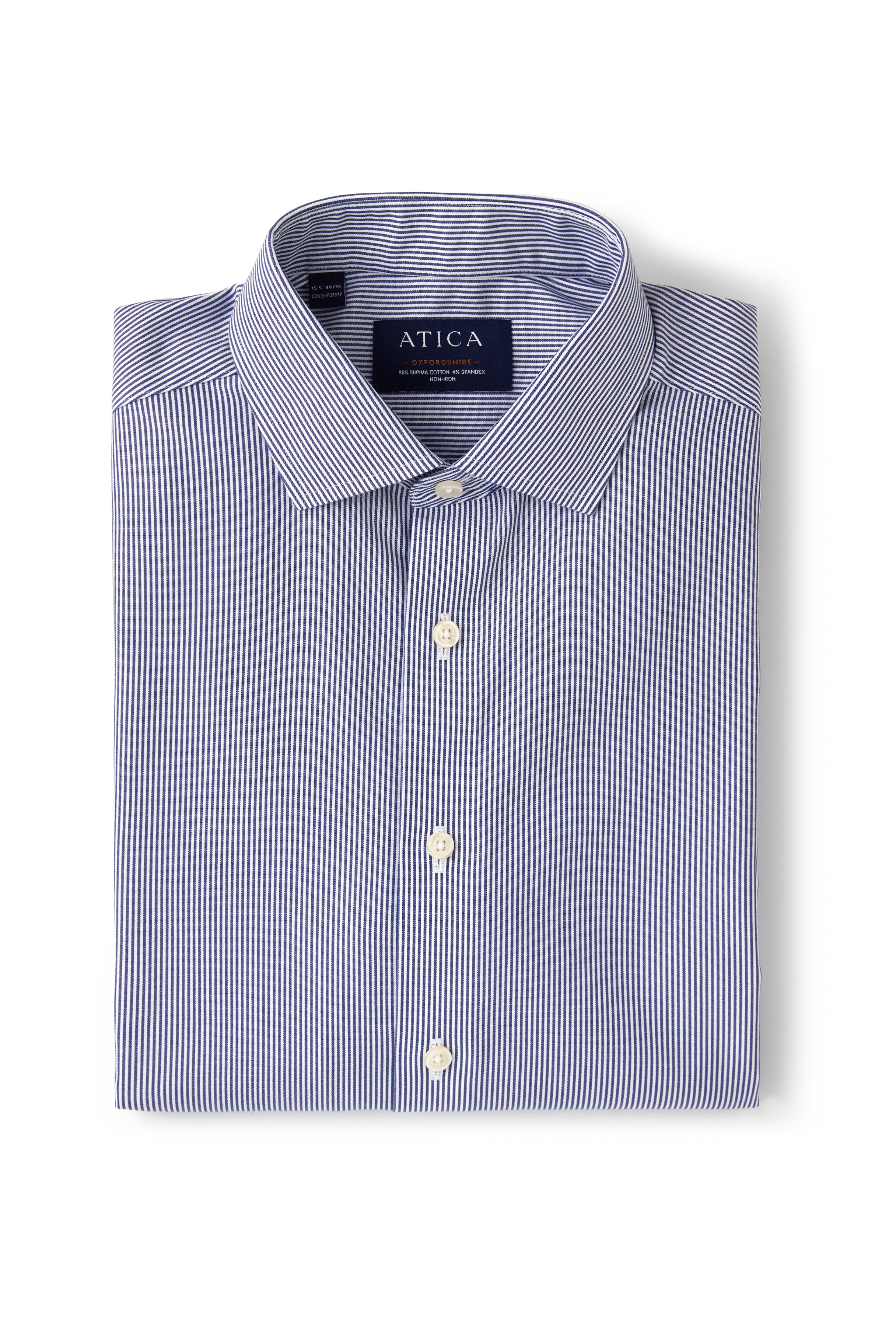 Oxfordshire Navy Stripes Shirt - Atica Man