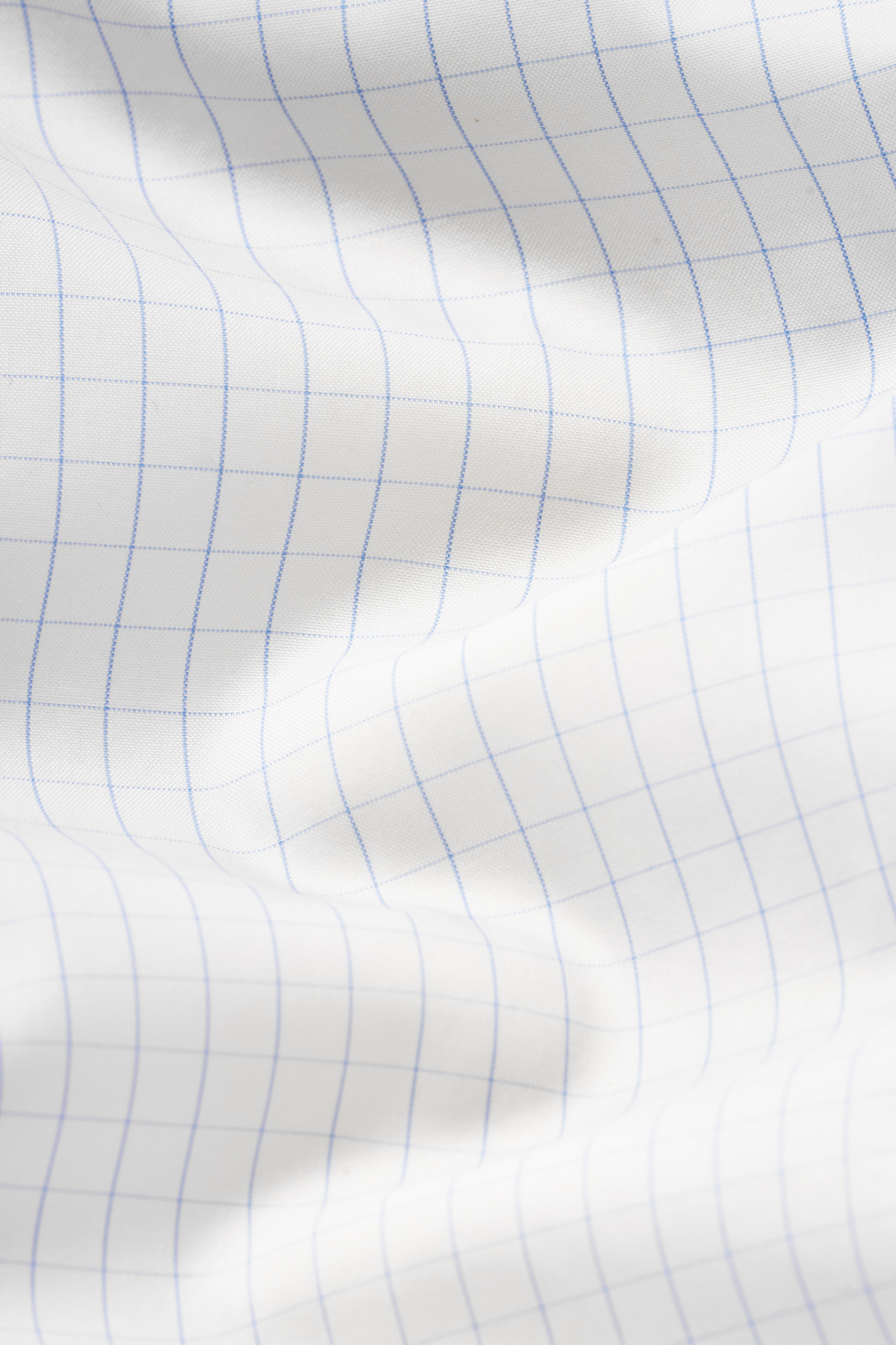 Providence Light Blue Windowpane Shirt - Atica Man