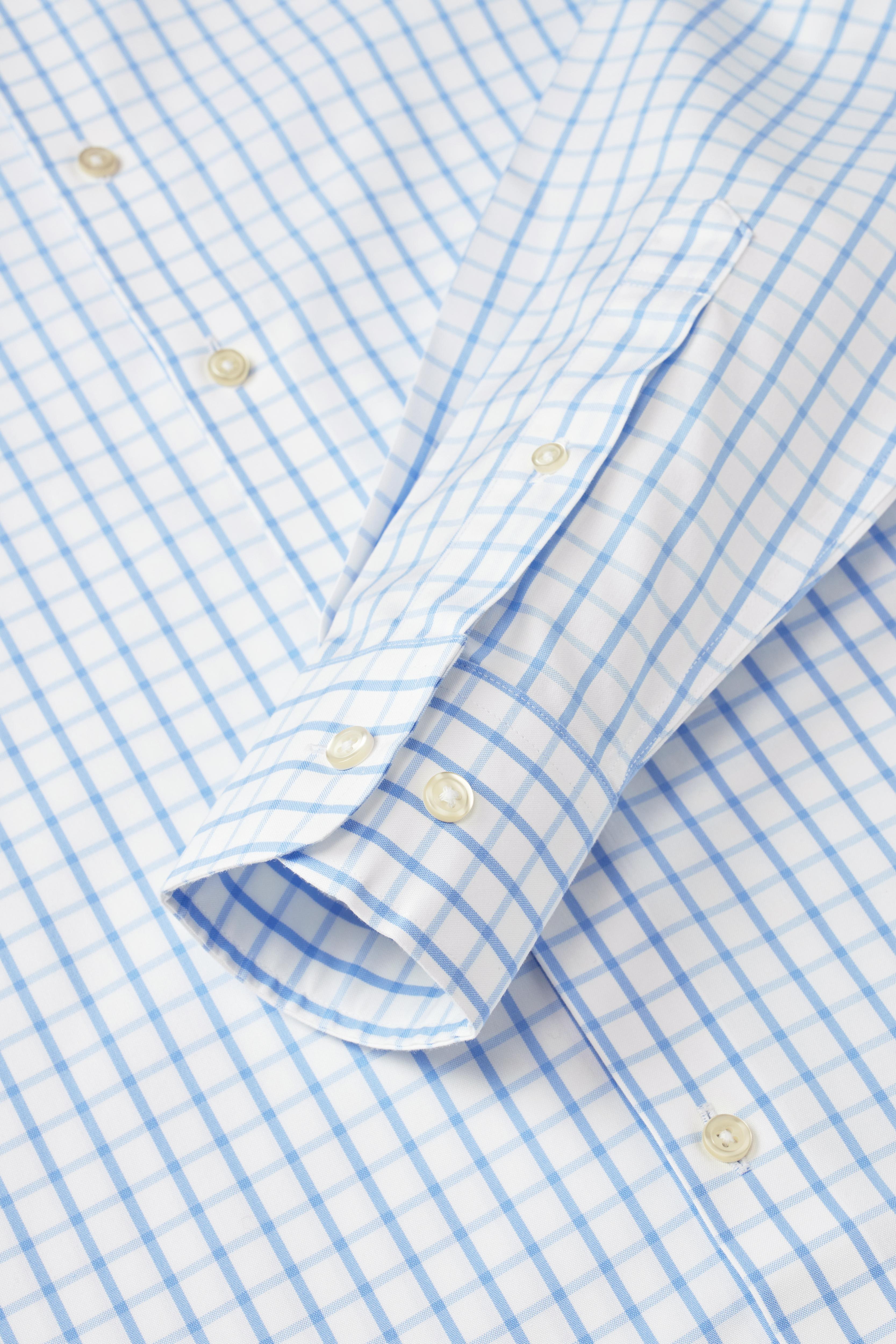 Providence Blue Windowpane Shirt - Atica Man