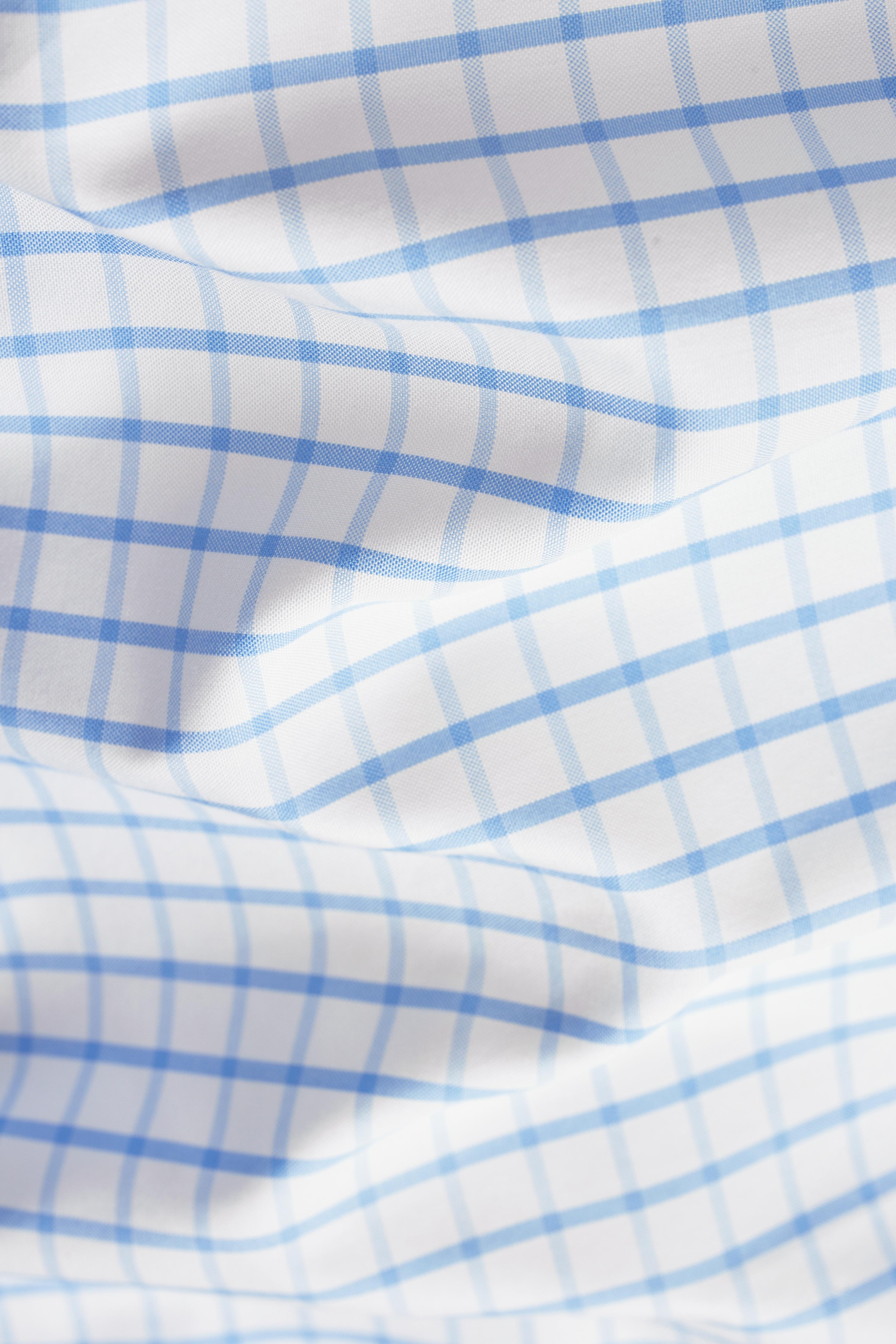 Providence Blue Windowpane Shirt - Atica Man