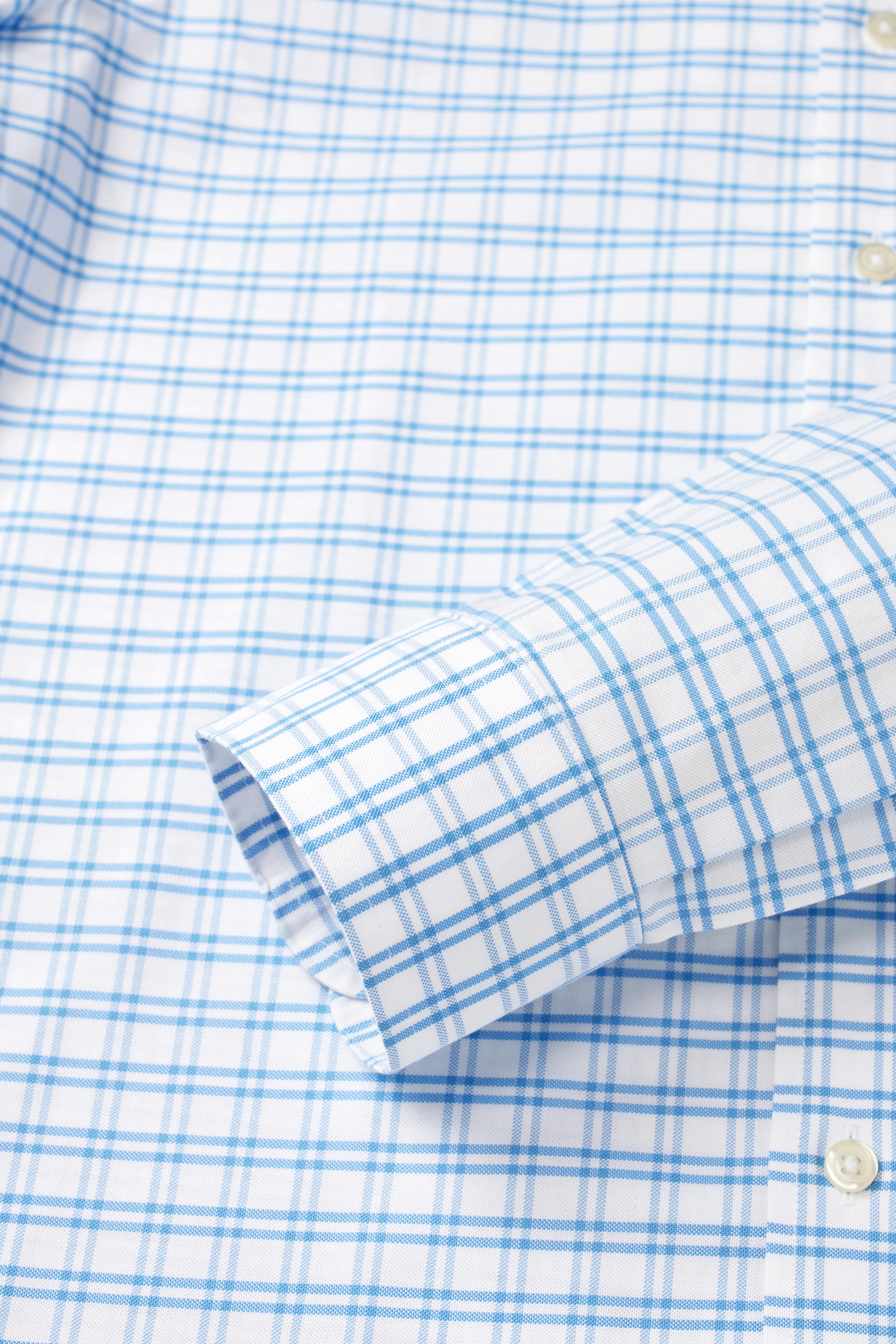 EVERYDAY Light Blue Grid Shirt - Atica Man