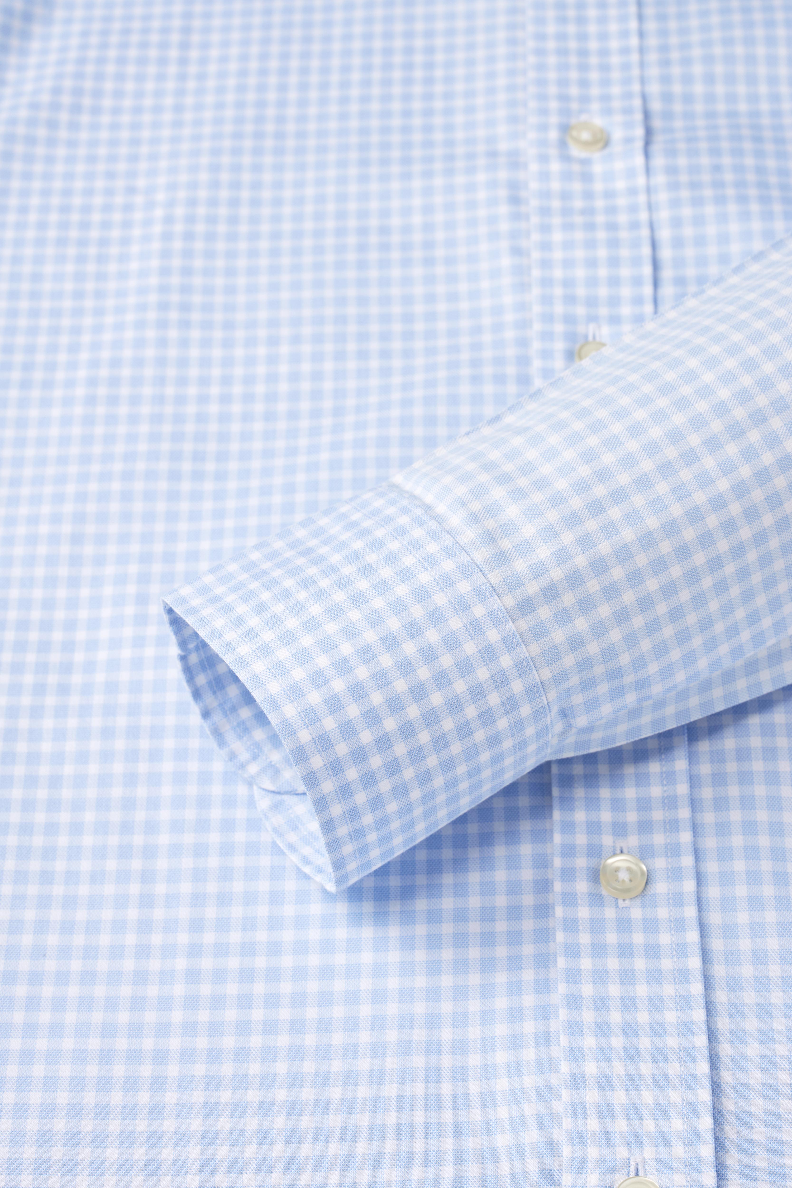 EVERYDAY Light Blue Gingham Shirt - Atica Man