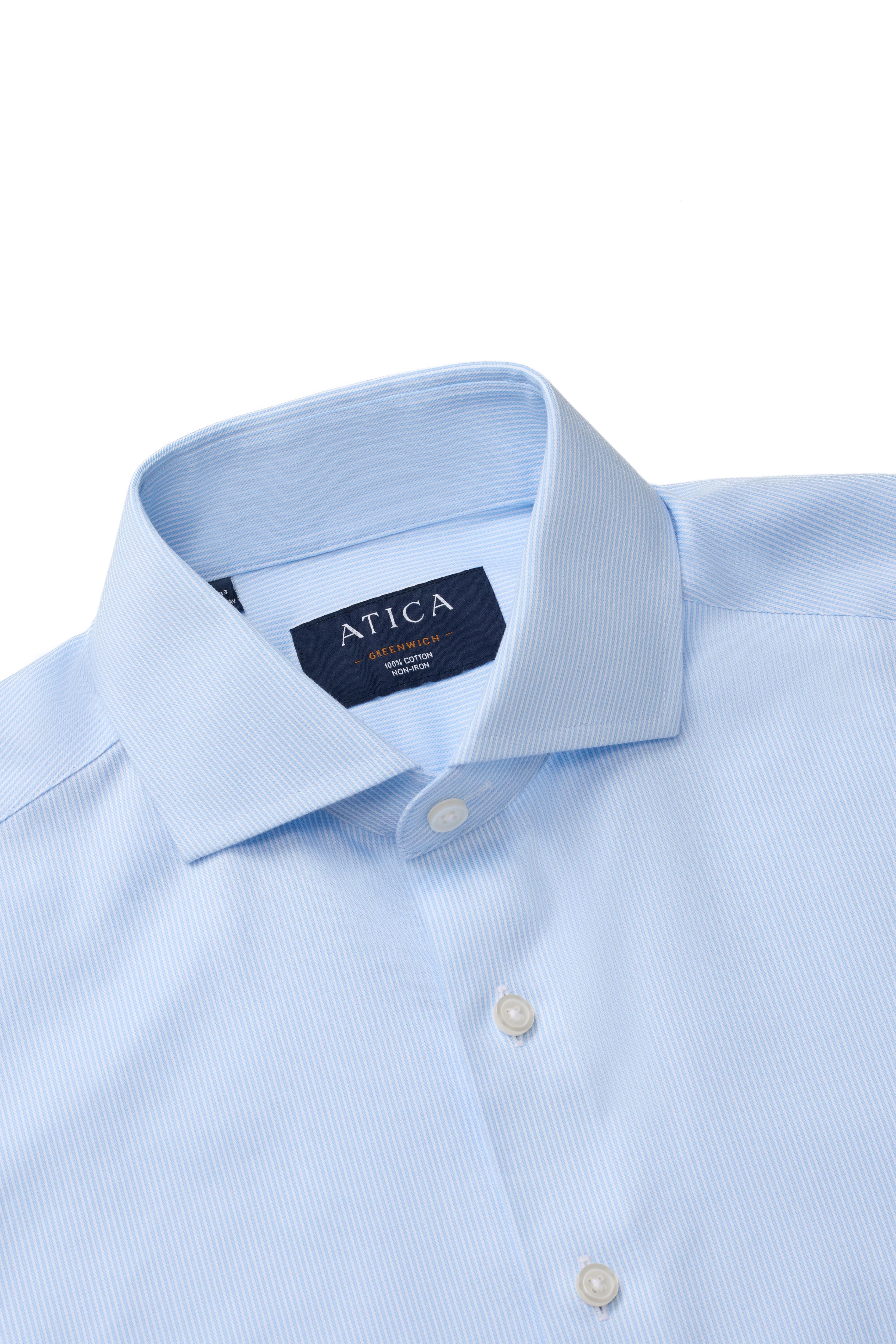 Greenwich Tonal Stripe Shirt - Atica Man