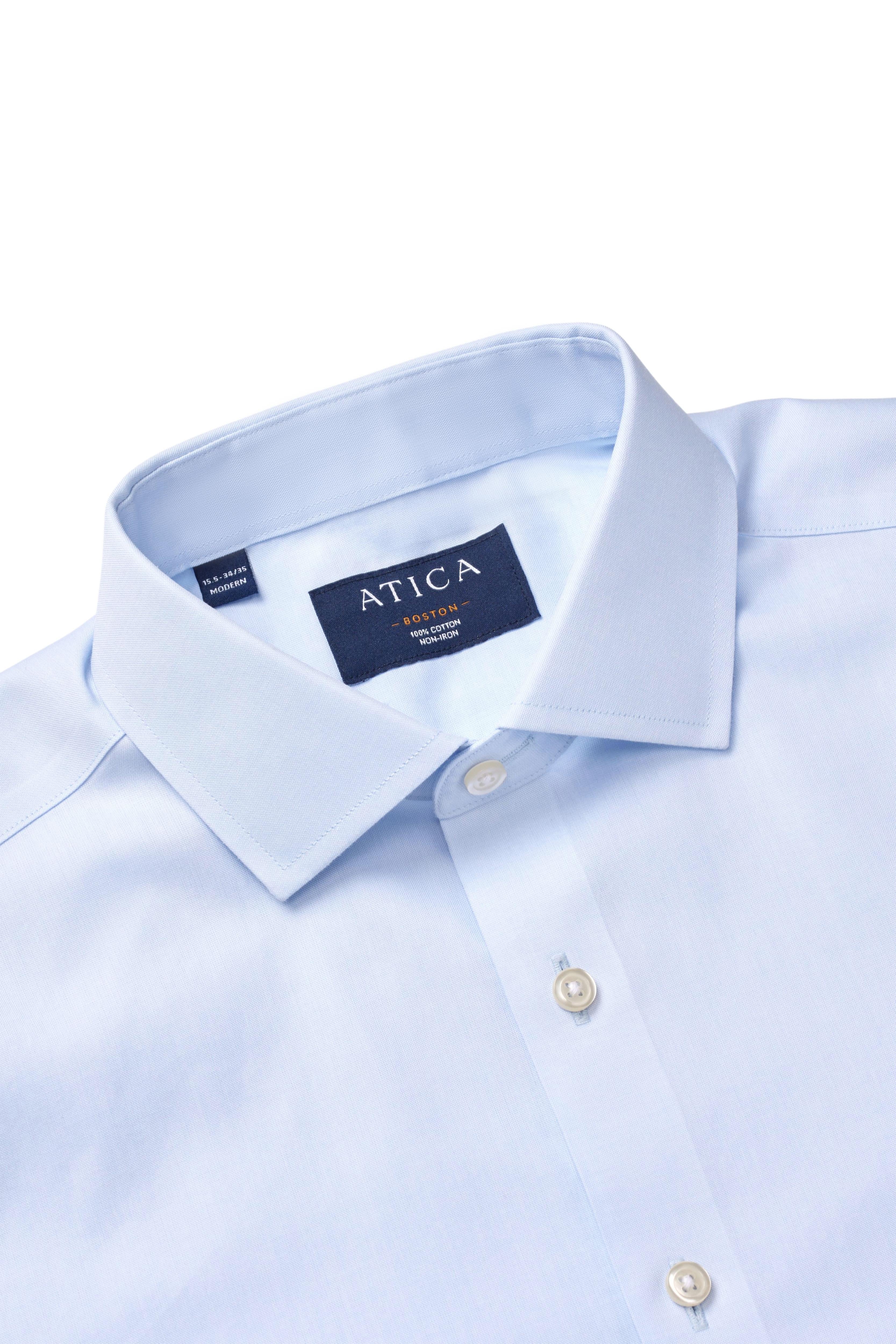 Boston Light Blue Pinpoint Shirt - Atica Man