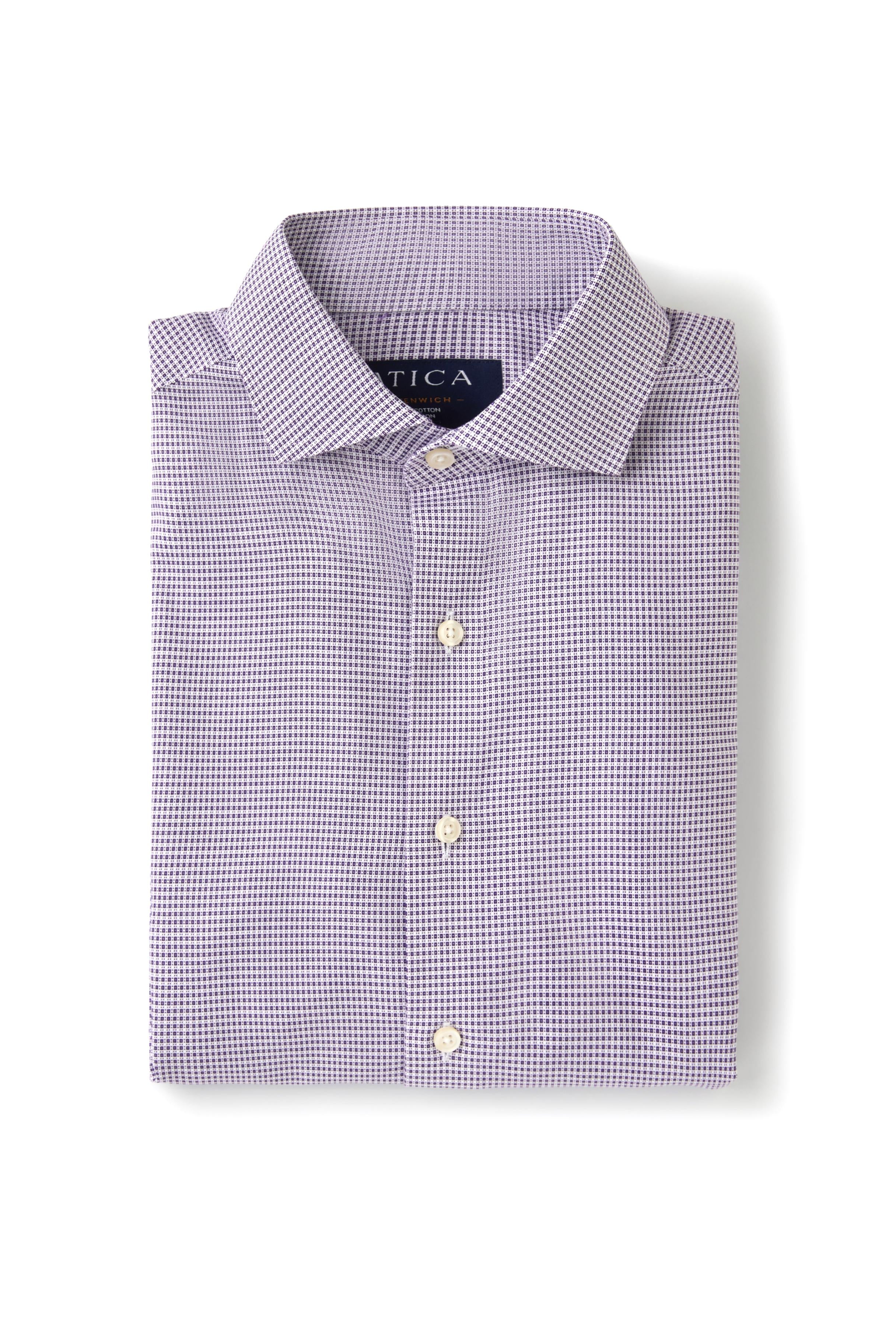 Greenwich Purple Check Shirt - Atica Man