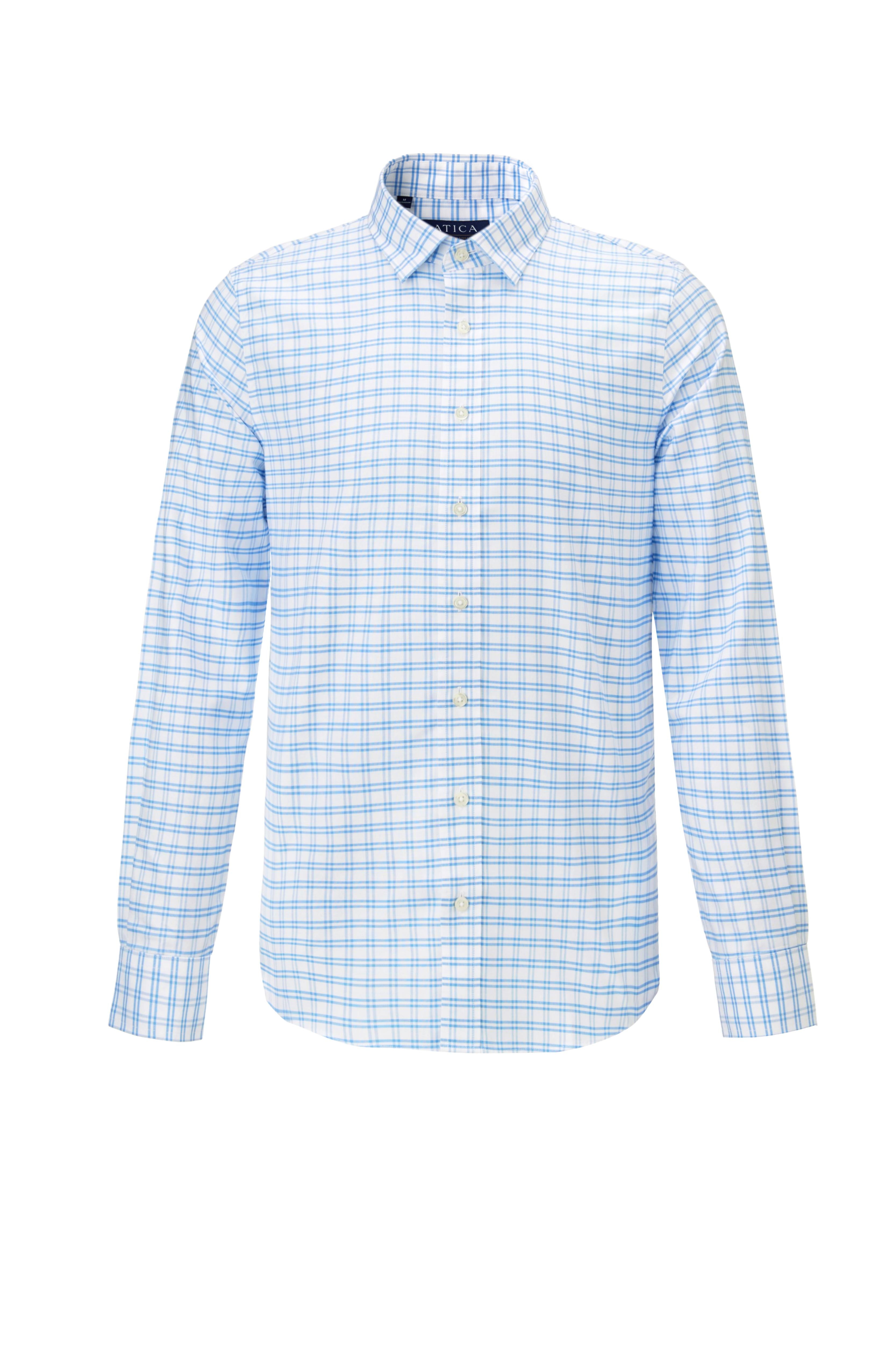 EVERYDAY Light Blue Grid Shirt - Atica Man