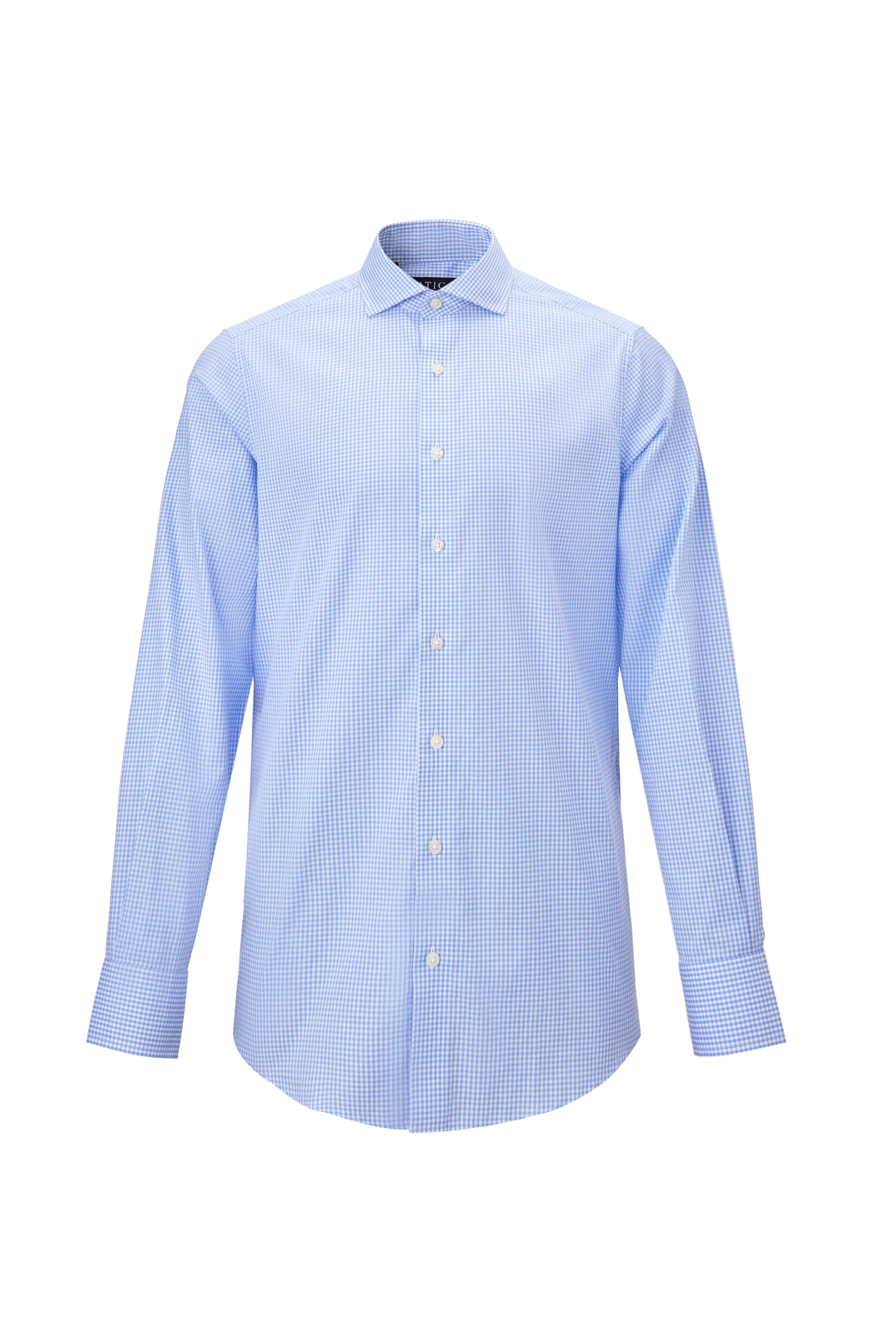 Riviera Light Blue Check Shirt - Atica Man