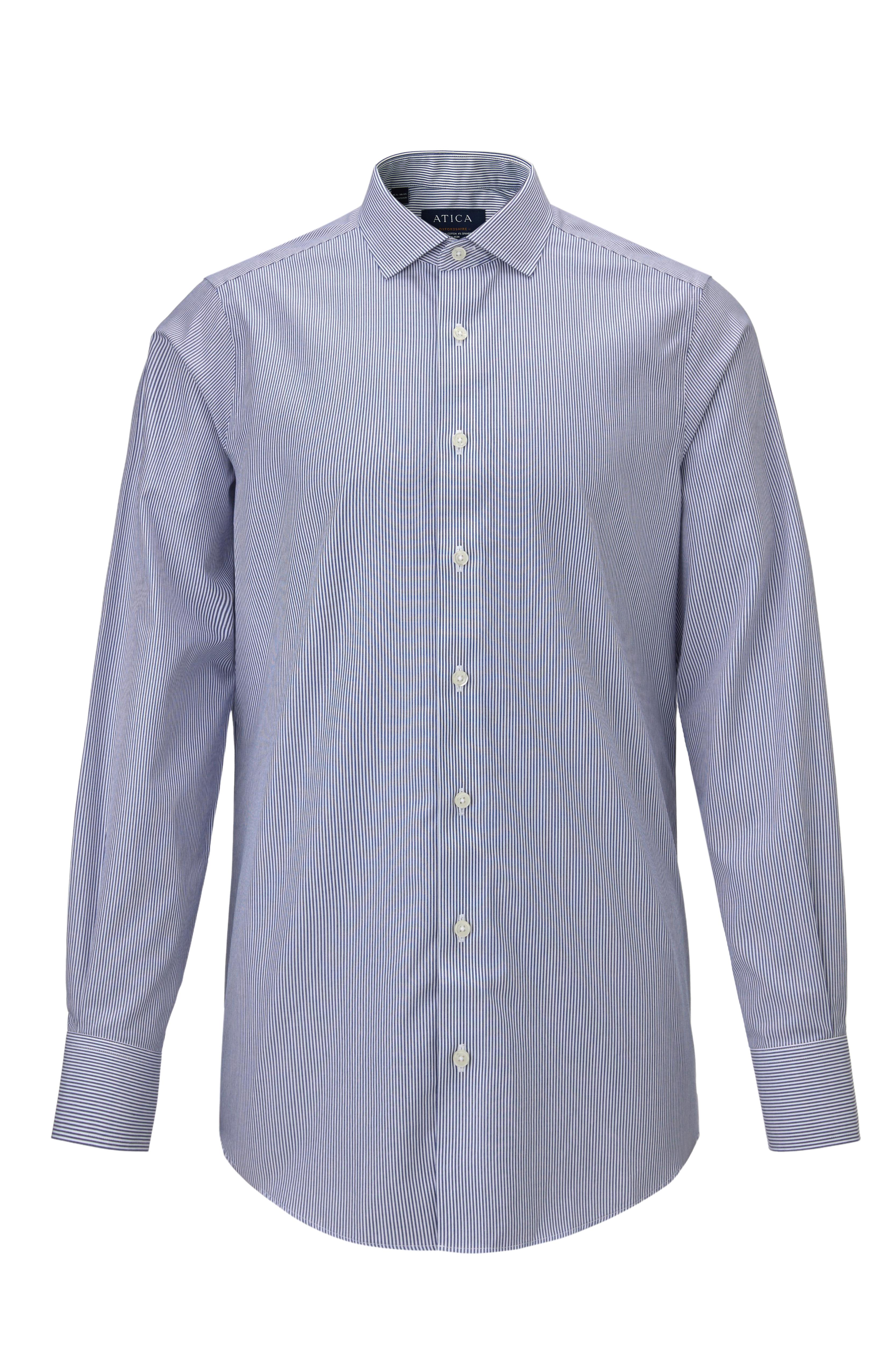 Oxfordshire Navy Stripes Shirt - Atica Man