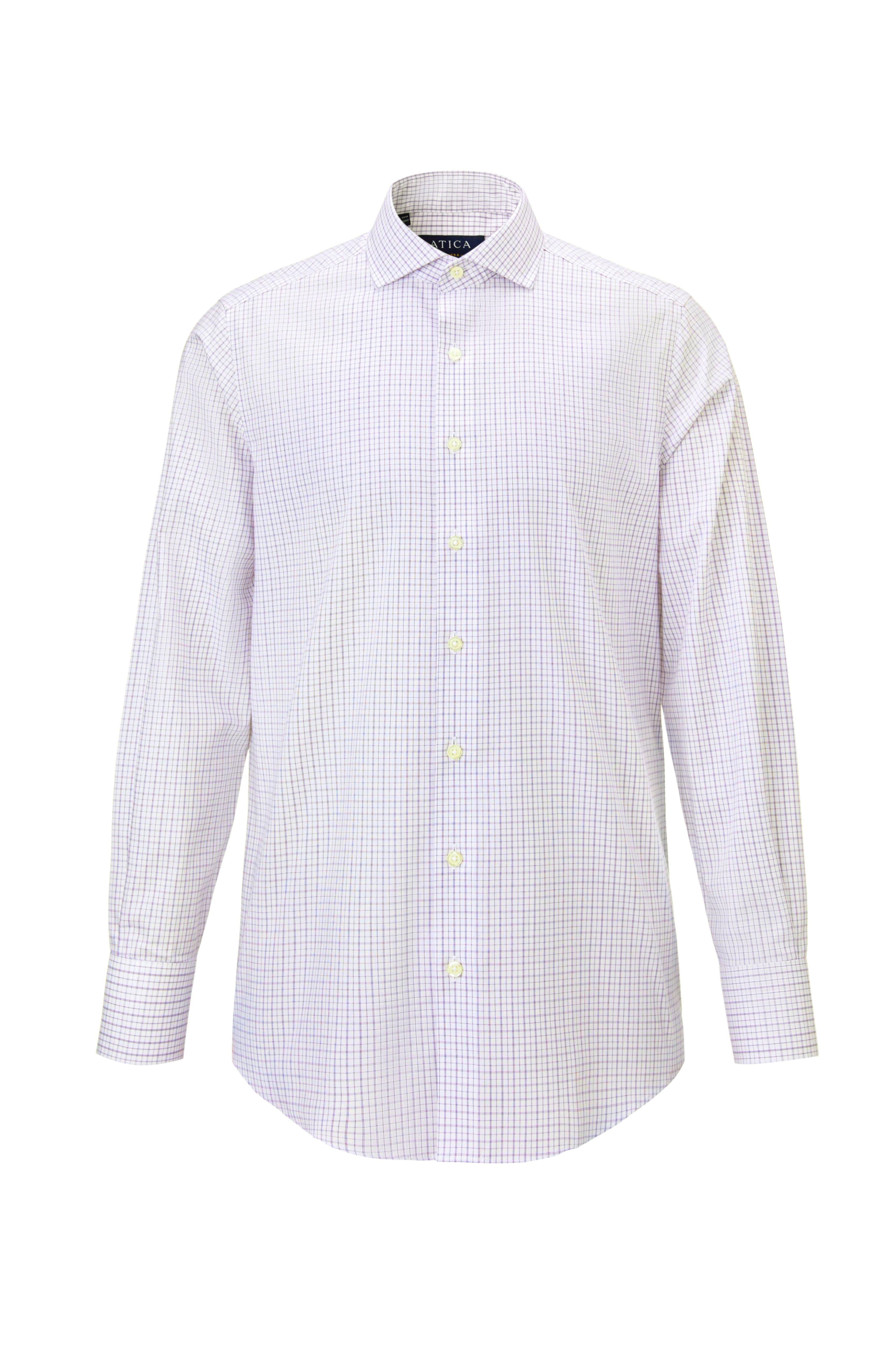 Riviera Classic Stripe Check Shirt - Atica Man