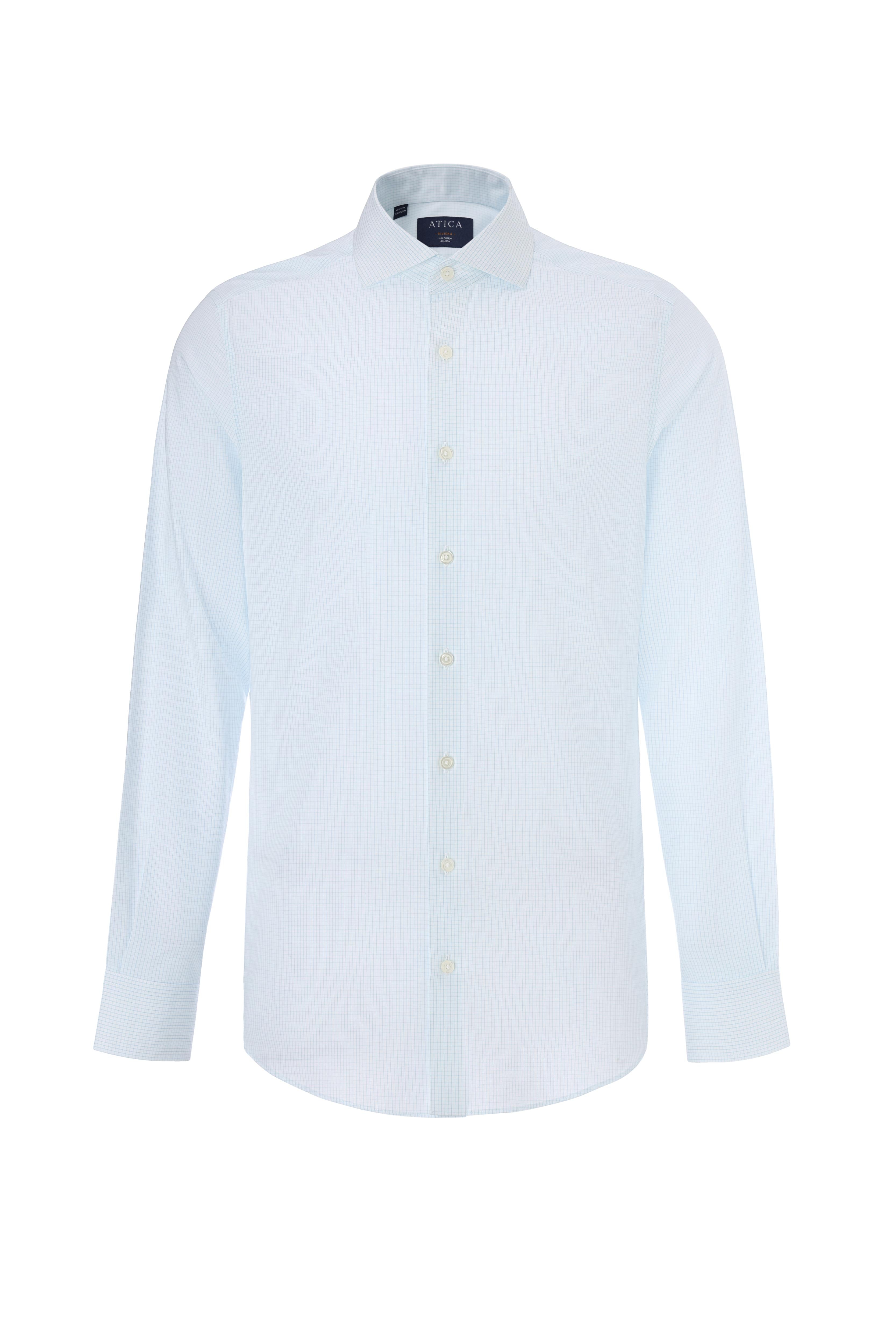 Riviera Mint Mini Grid Shirt