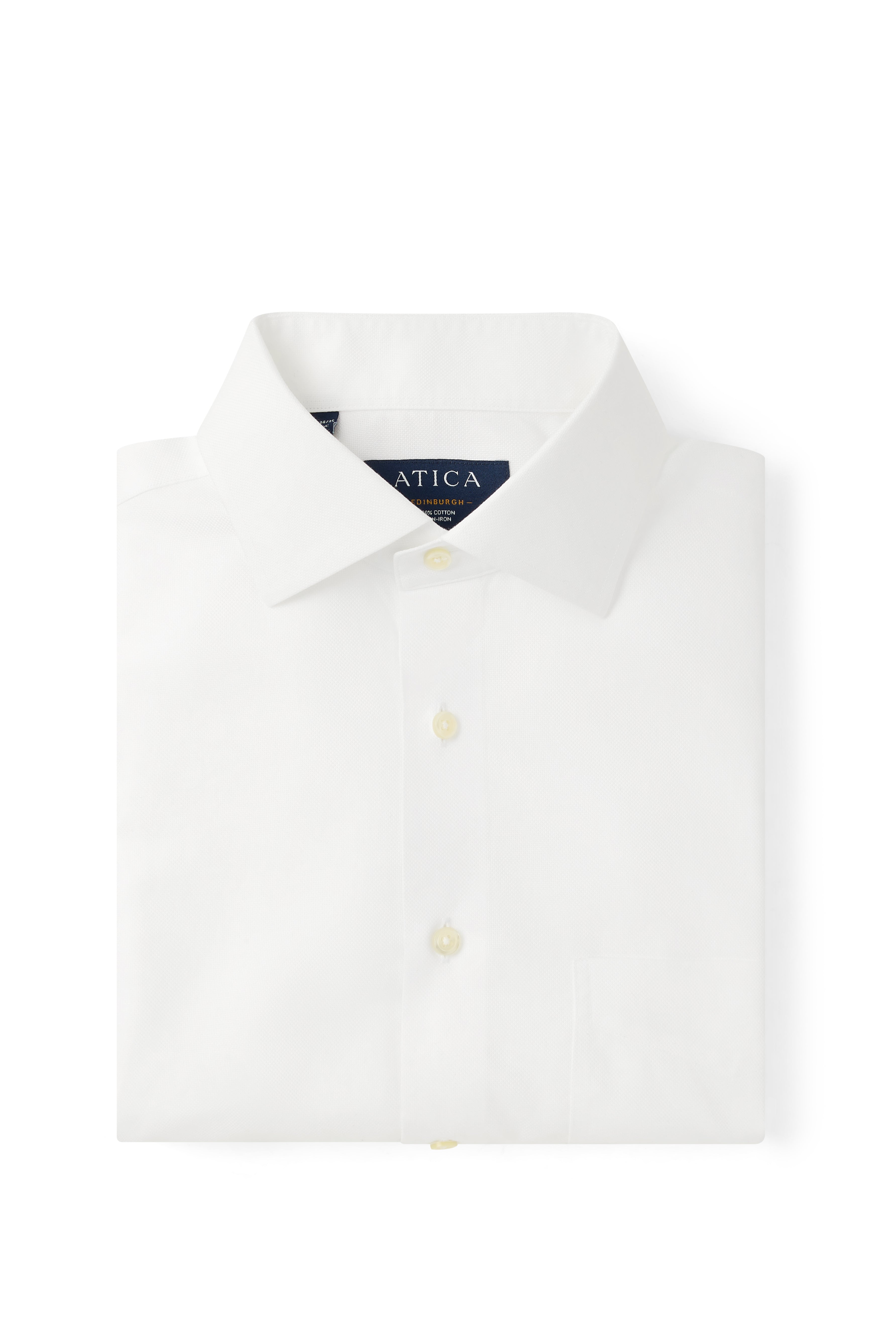 Edinburgh Button Cuff White Shirt