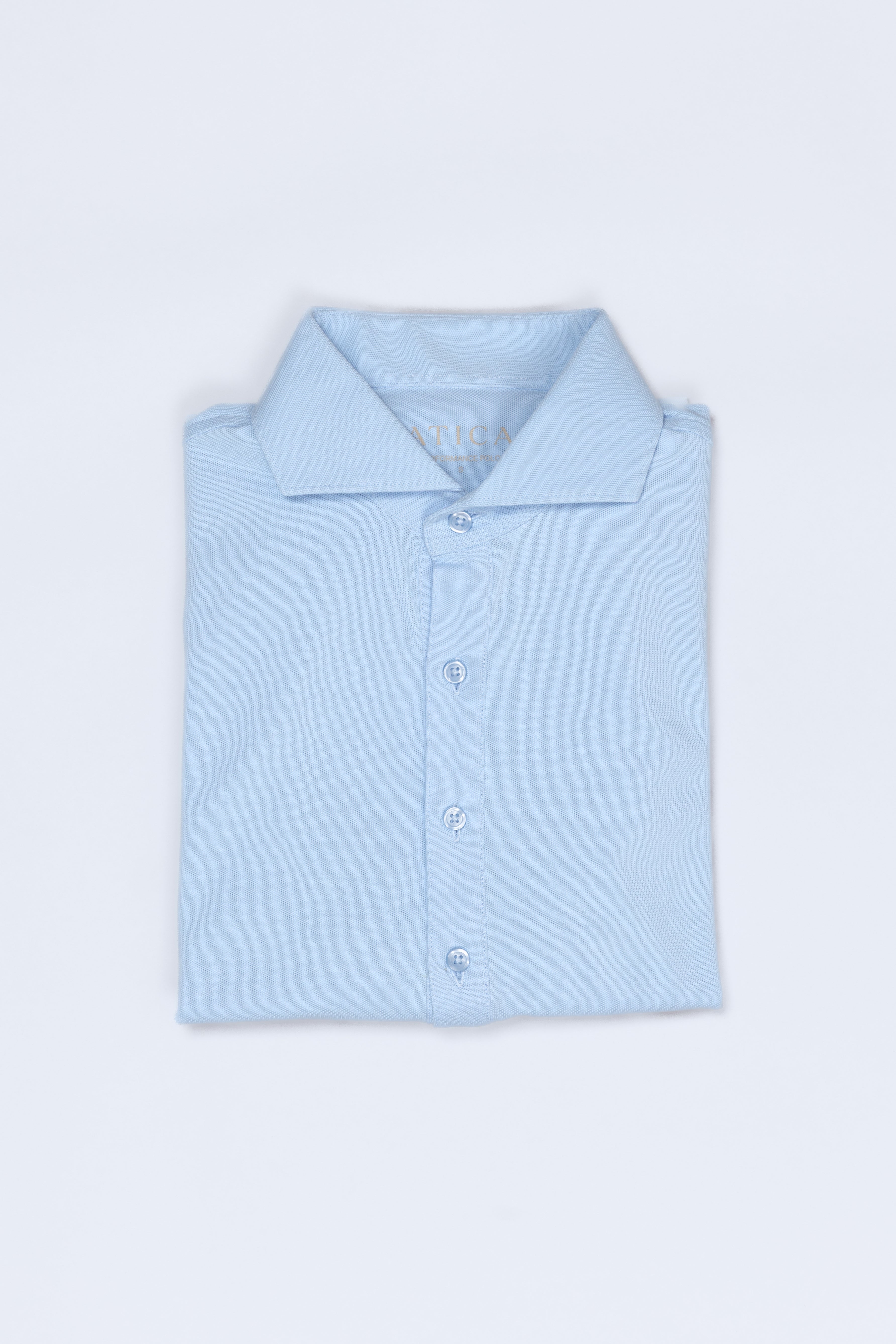 Dress Collar Performance Polo - Sky Blue - Atica Man