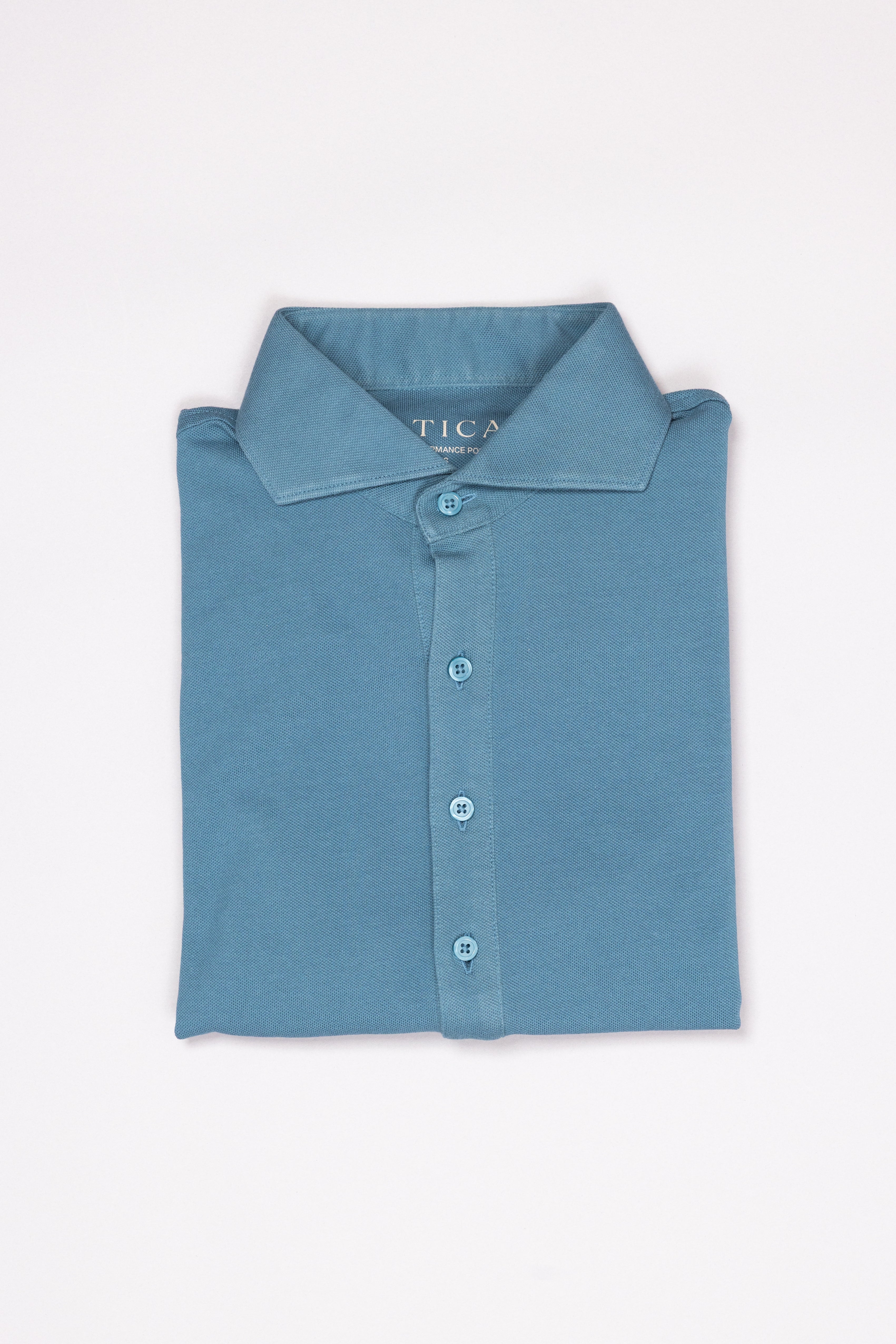 Dress Collar Performance Polo - Turquoise - Atica Man