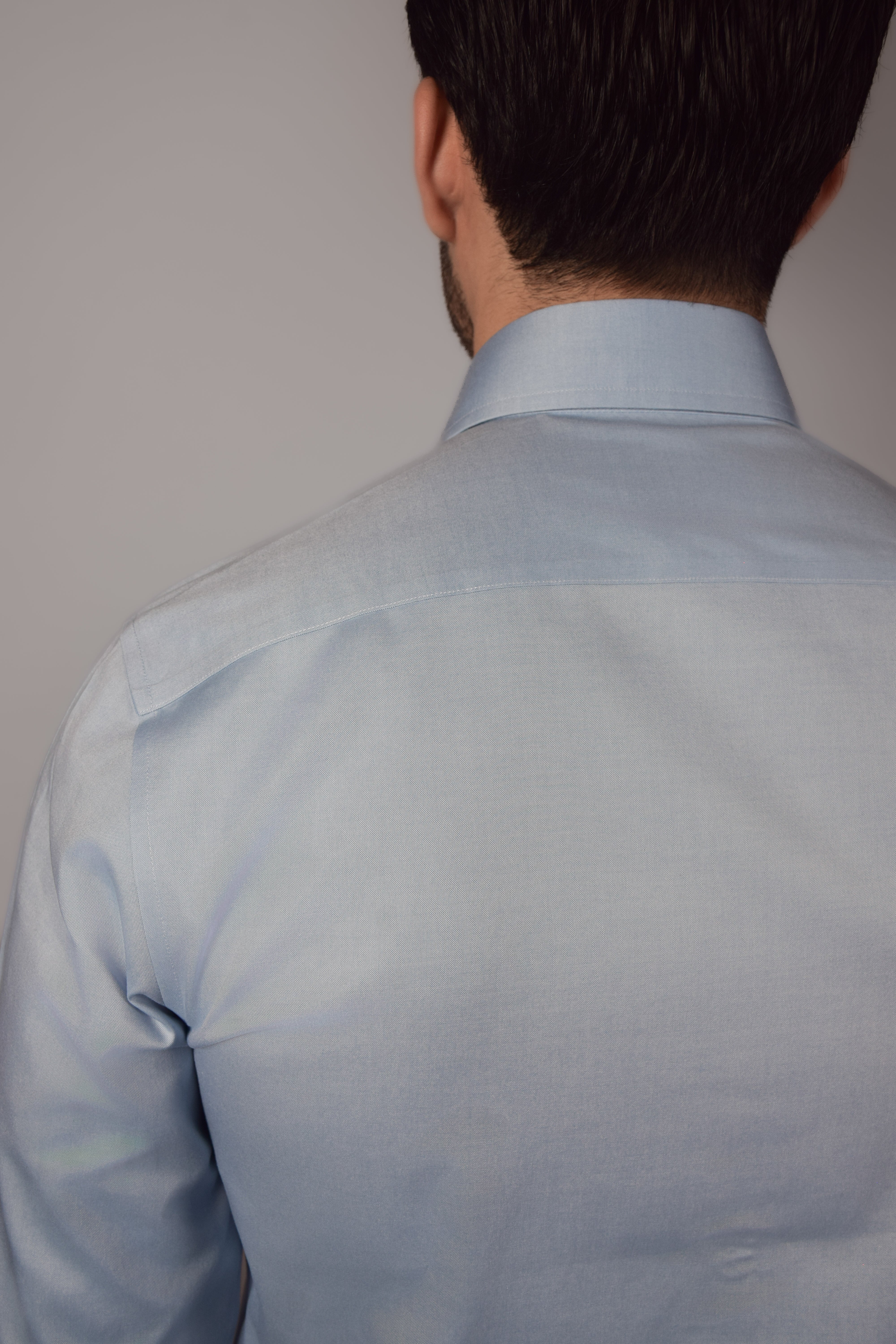 Boston Blue Pinpoint Shirt - Atica Man