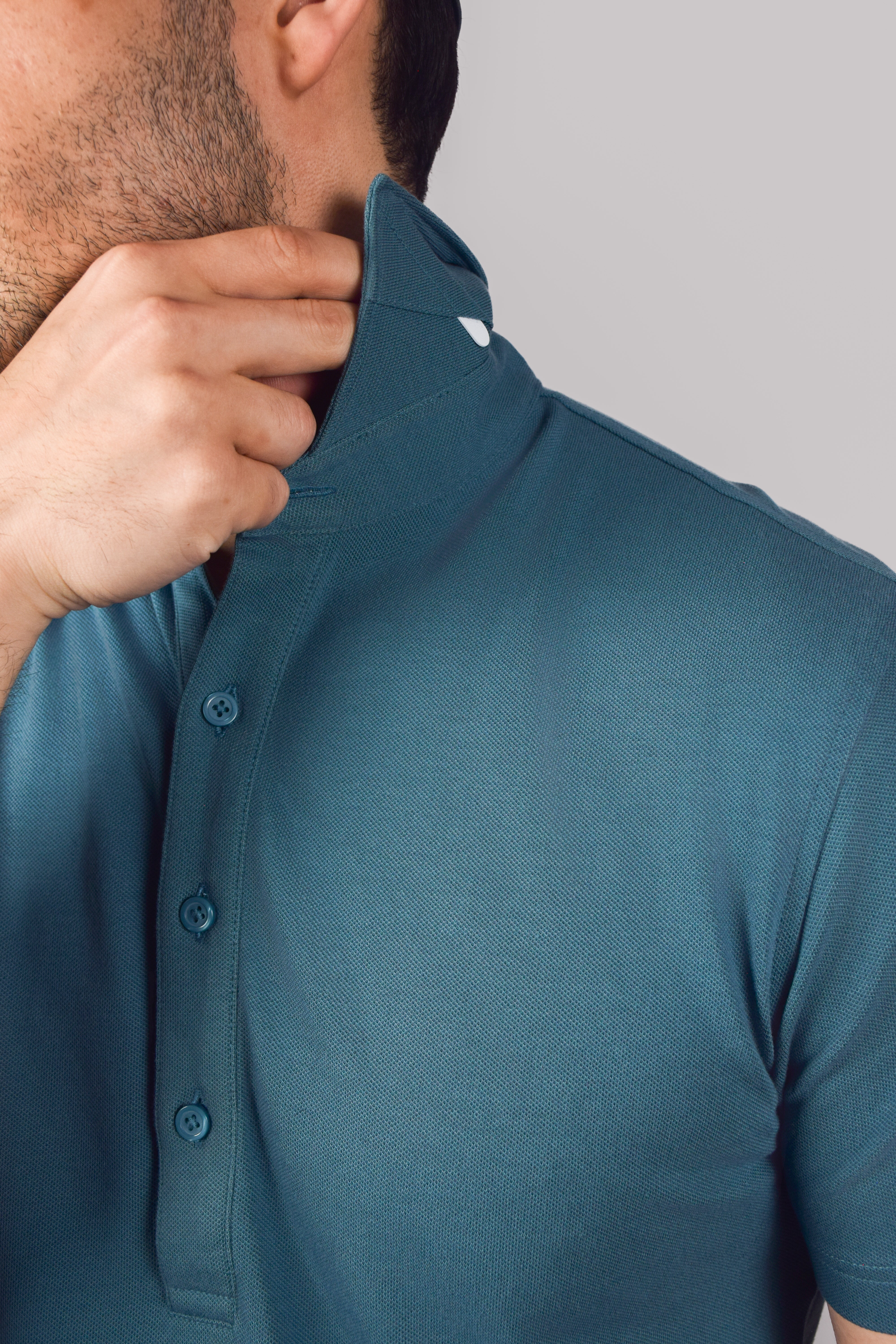 Dress Collar Performance Polo - Turquoise - Atica Man