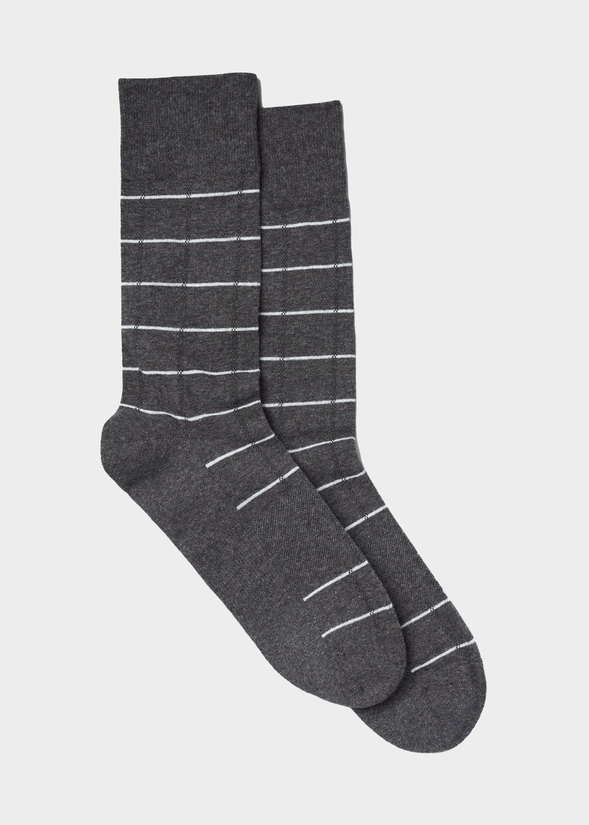 Everyday Comfort Socks | Straight Line Pattern.
