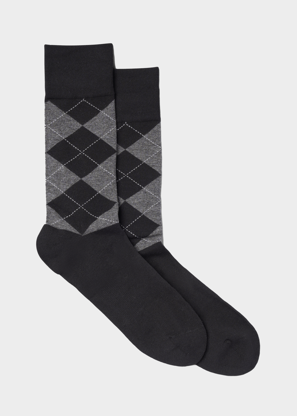 Everyday Comfort Socks | Argyle Pattern.