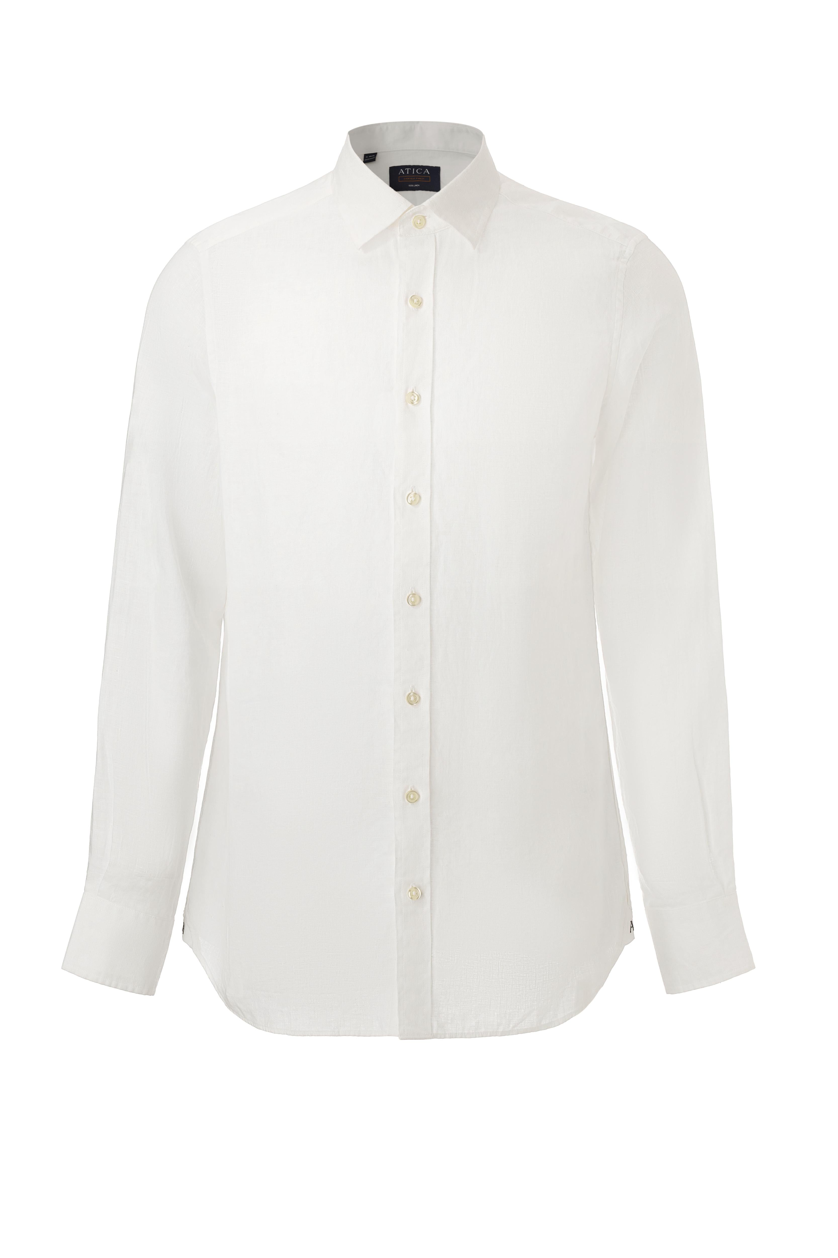Everyday White Long Sleeve Linen Shirt