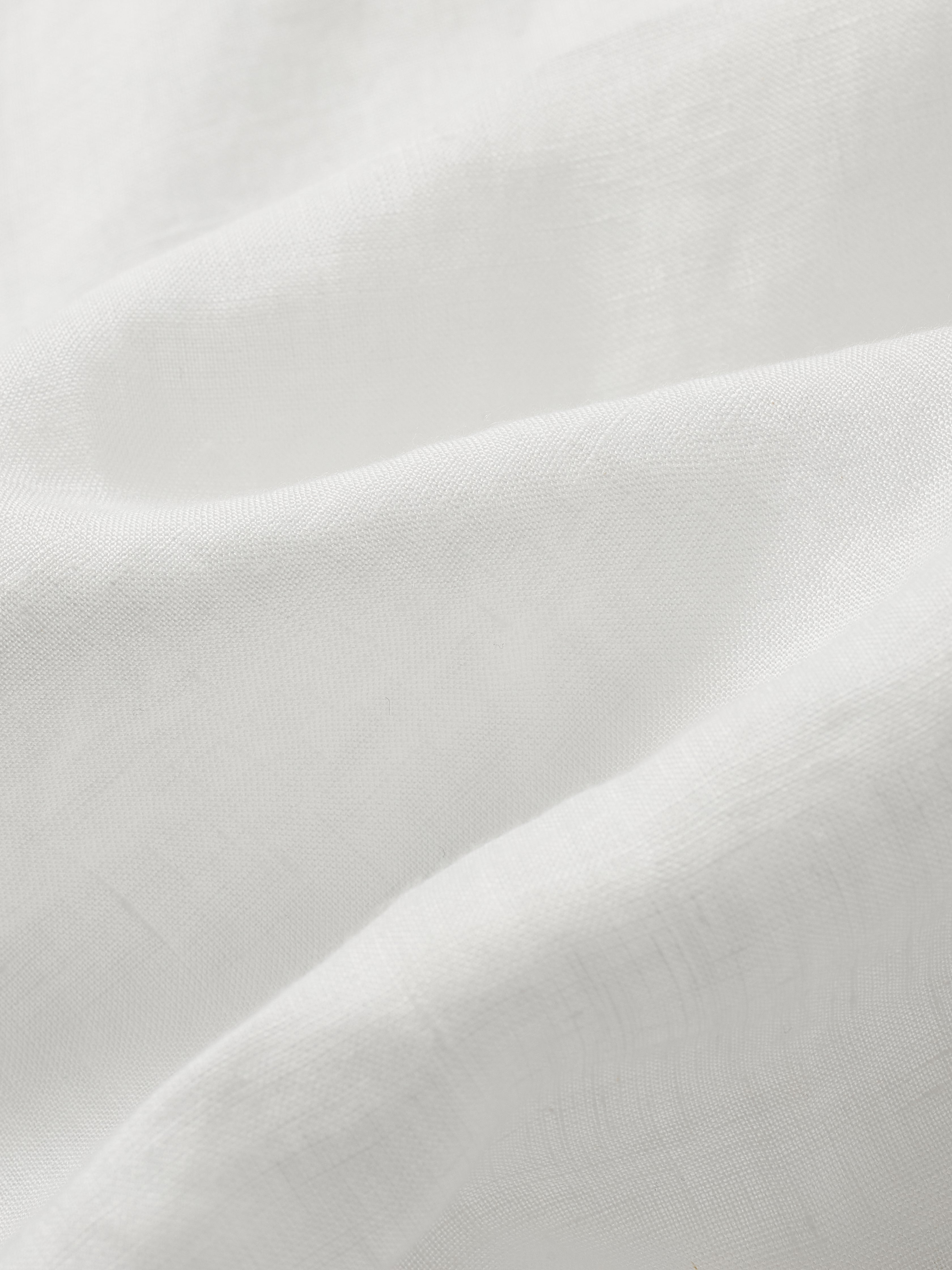 Everyday White Long Sleeve Linen Shirt