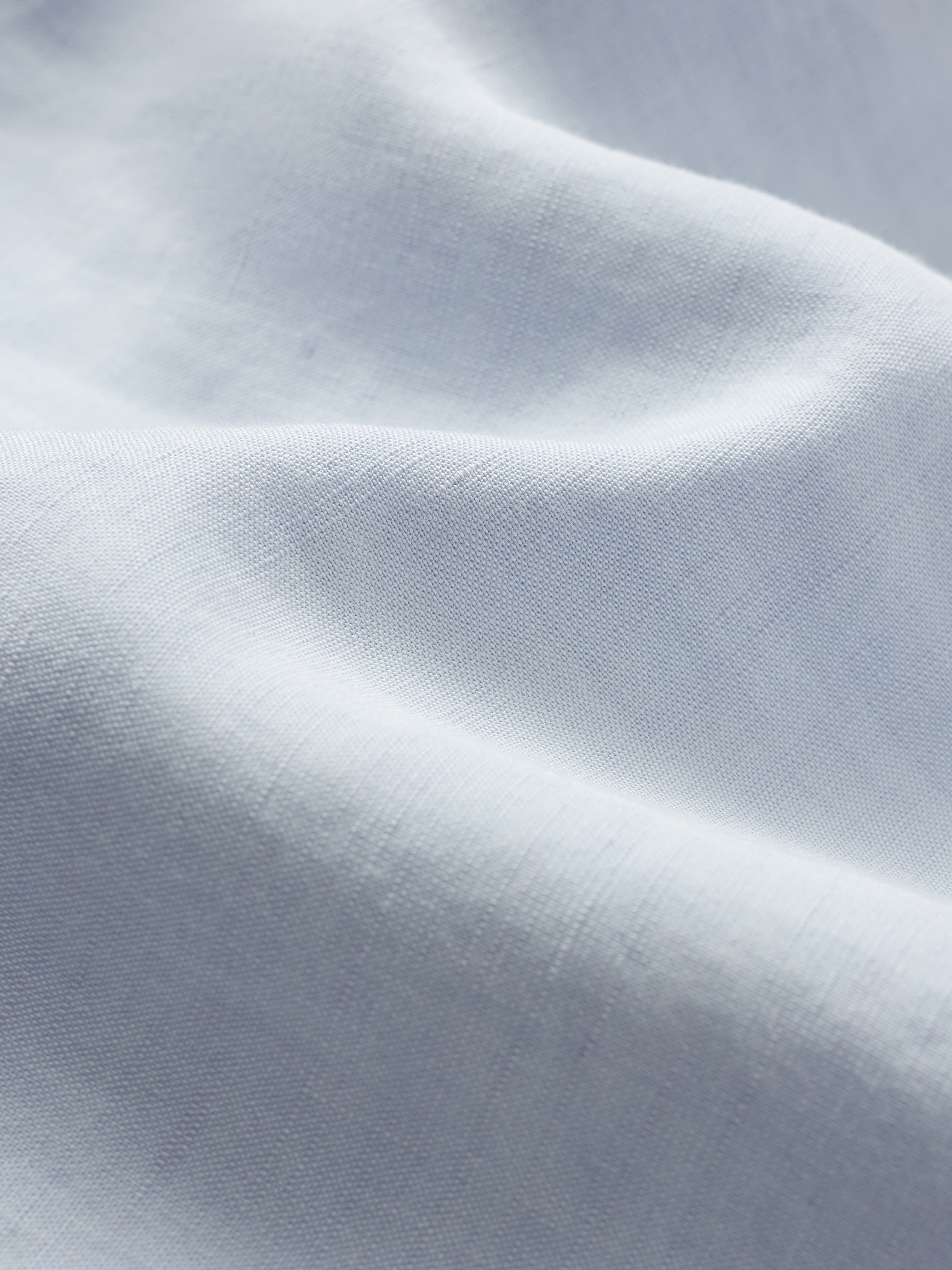 Sky Blue Short Sleeve Linen Shirt