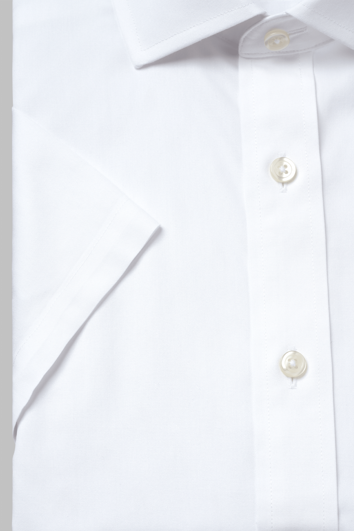 Boston White Short Sleeve Shirt – Non-Iron, Wrinkle-Resistant, Breathable Cotton Fabric, Classic Fit