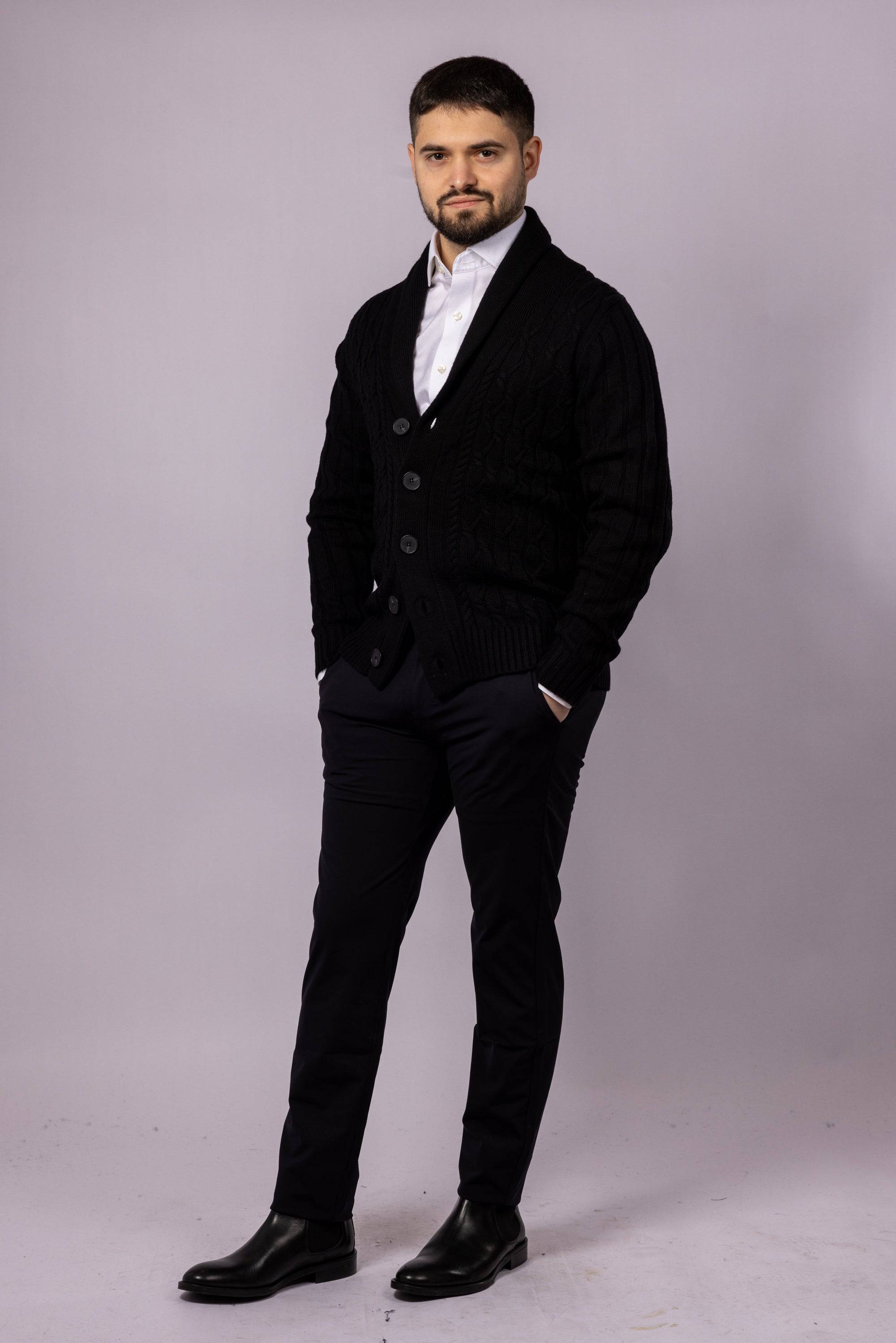 Cable Knit Cardigan - Atica Man