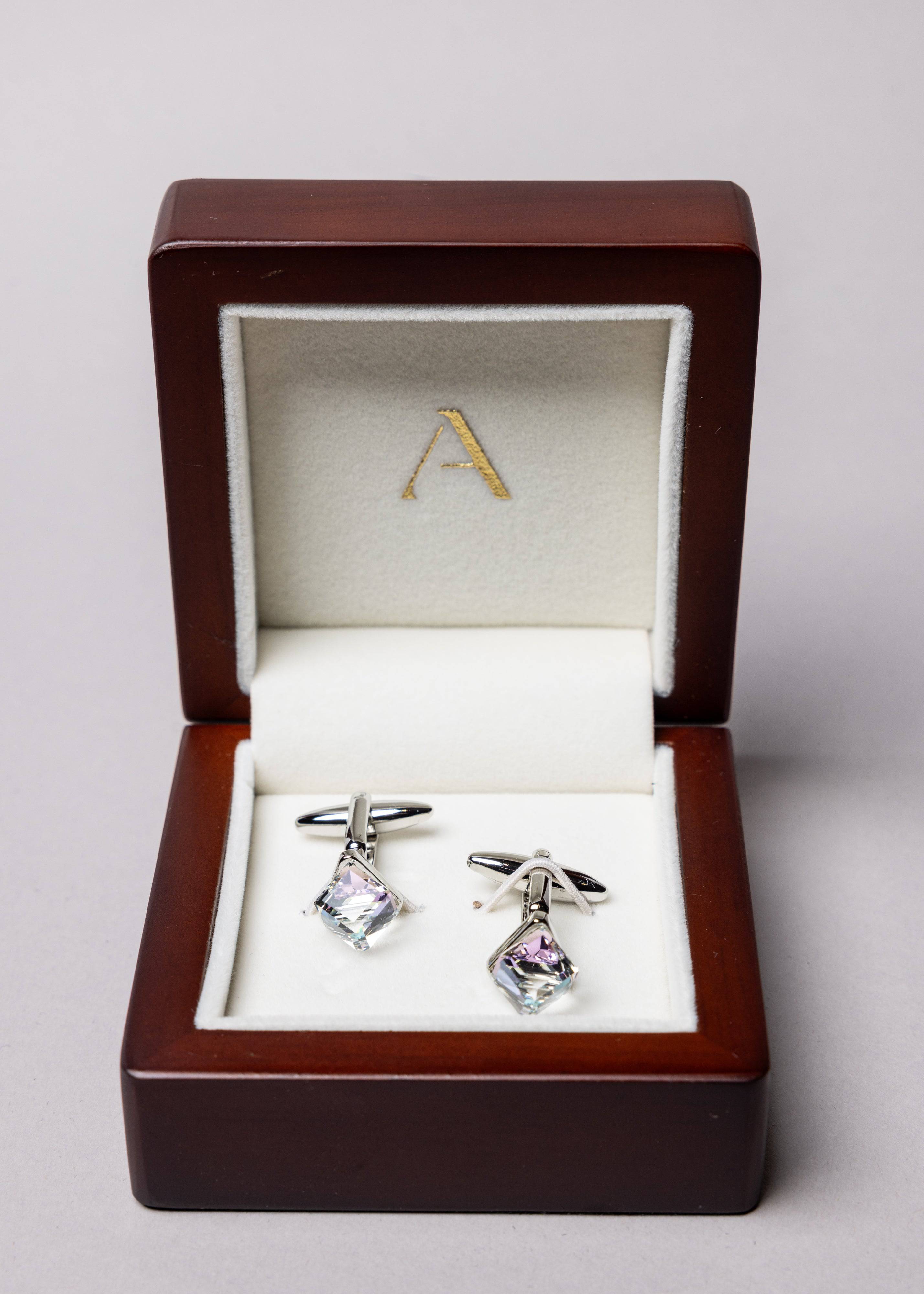 Charm Crystal Cufflinks - Atica Man