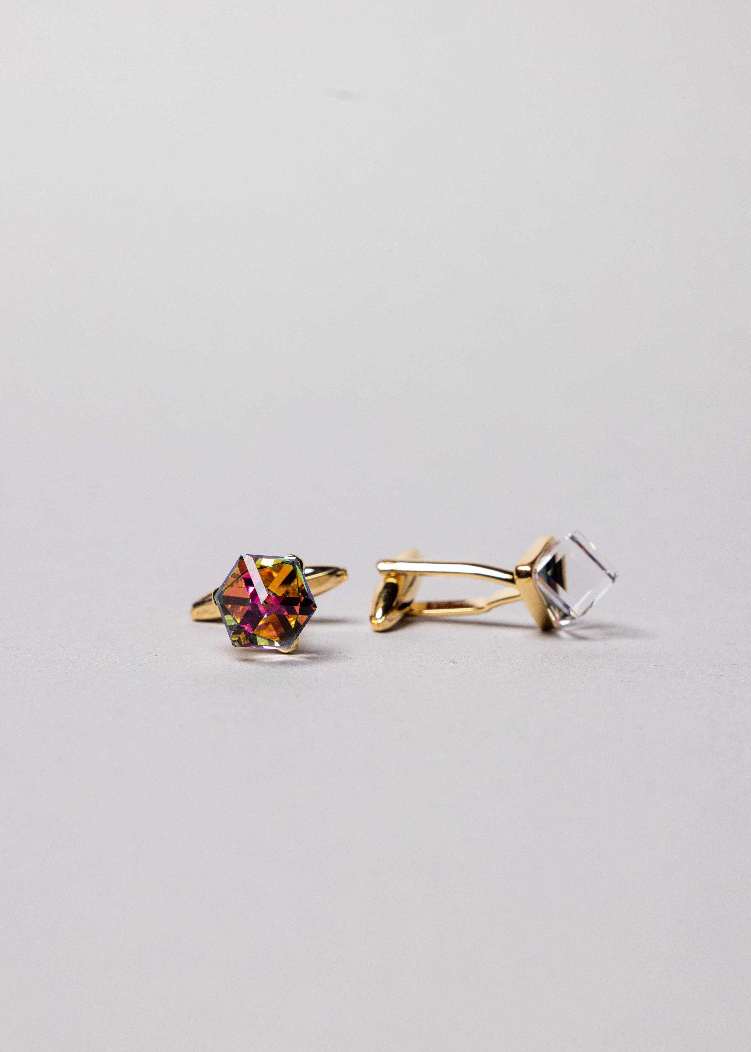 Charm Crystal Cufflinks - Atica Man
