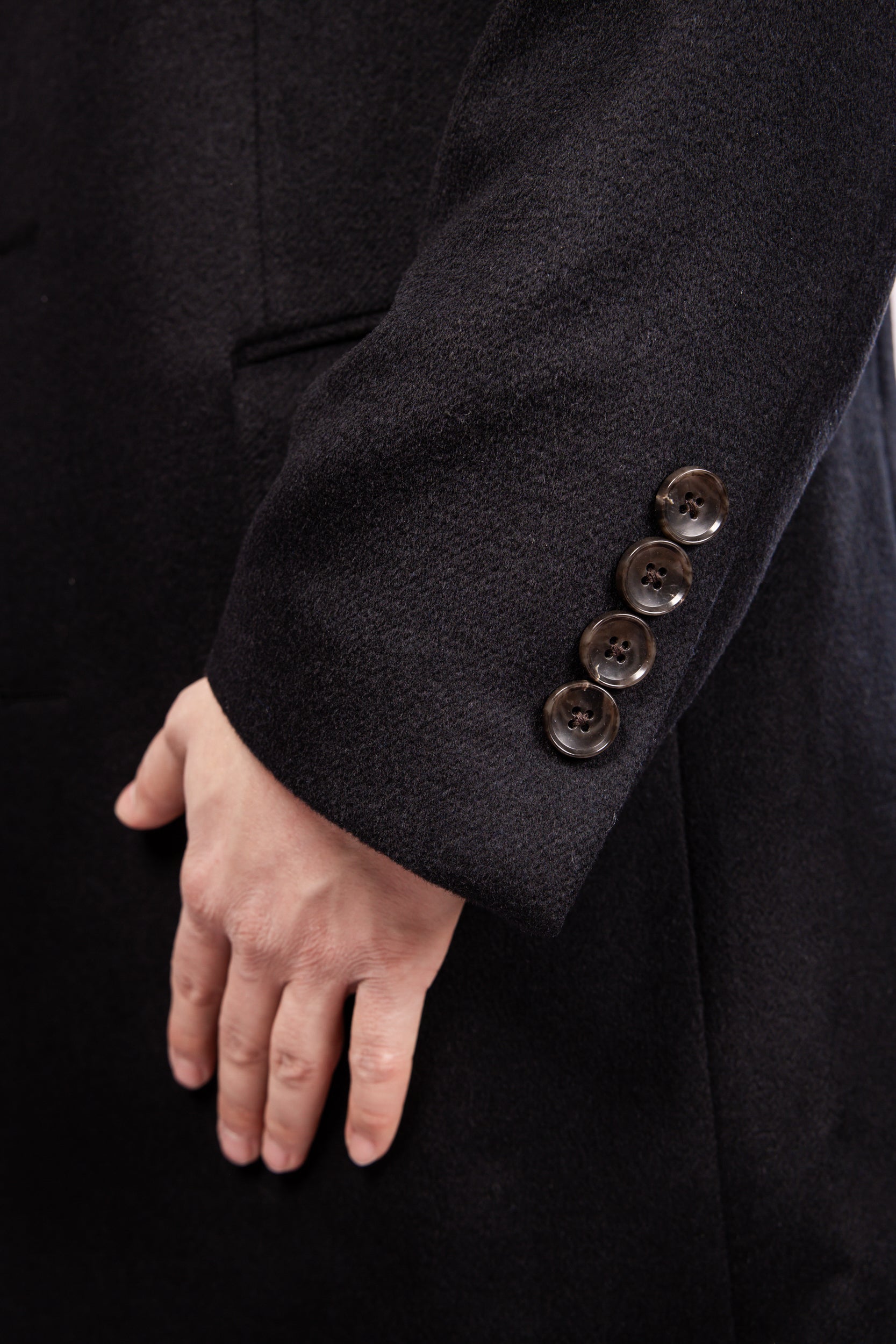 Classic Wool Overcoat - Black - Atica Man