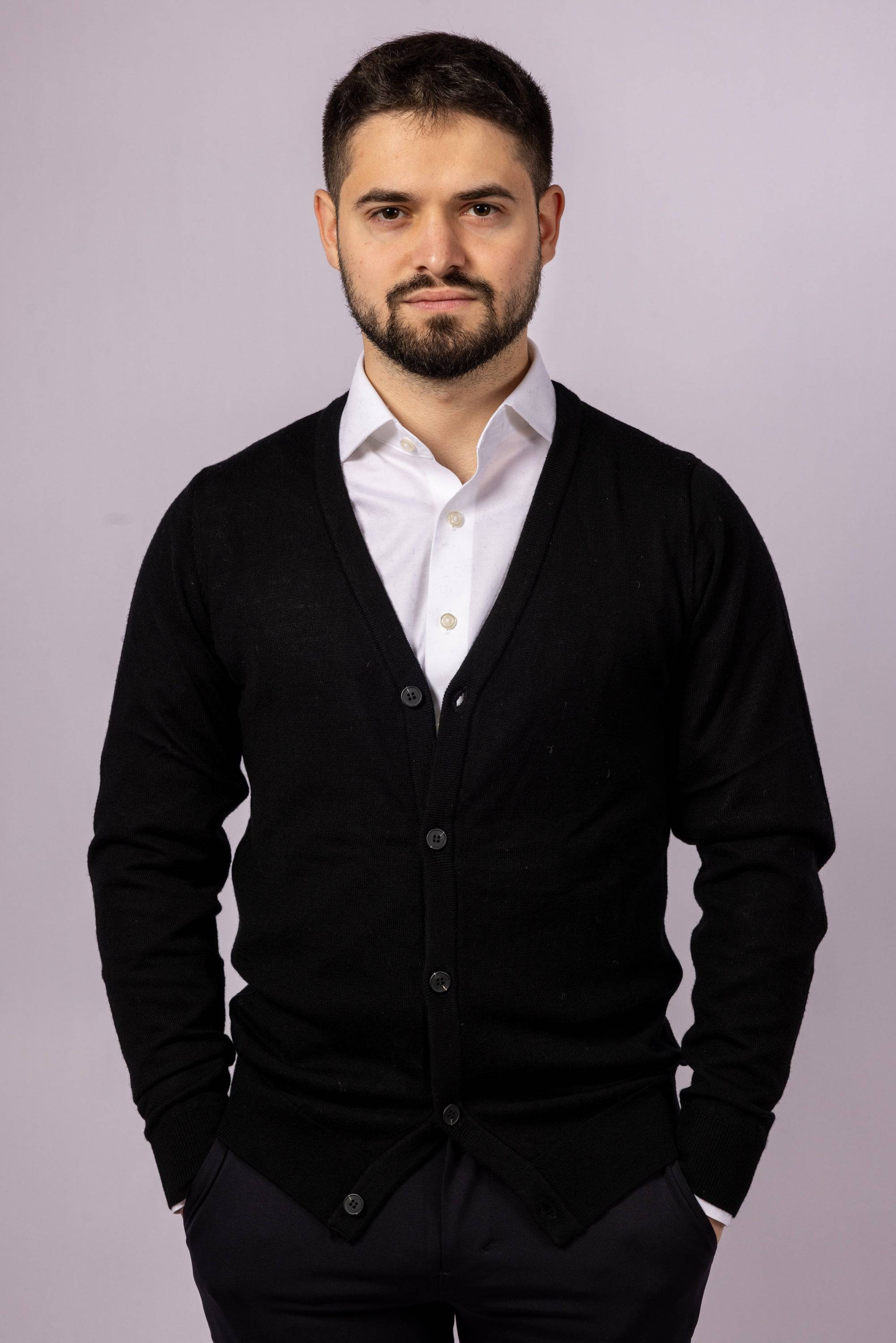 Classic Button-Up Cardigan - Atica Man