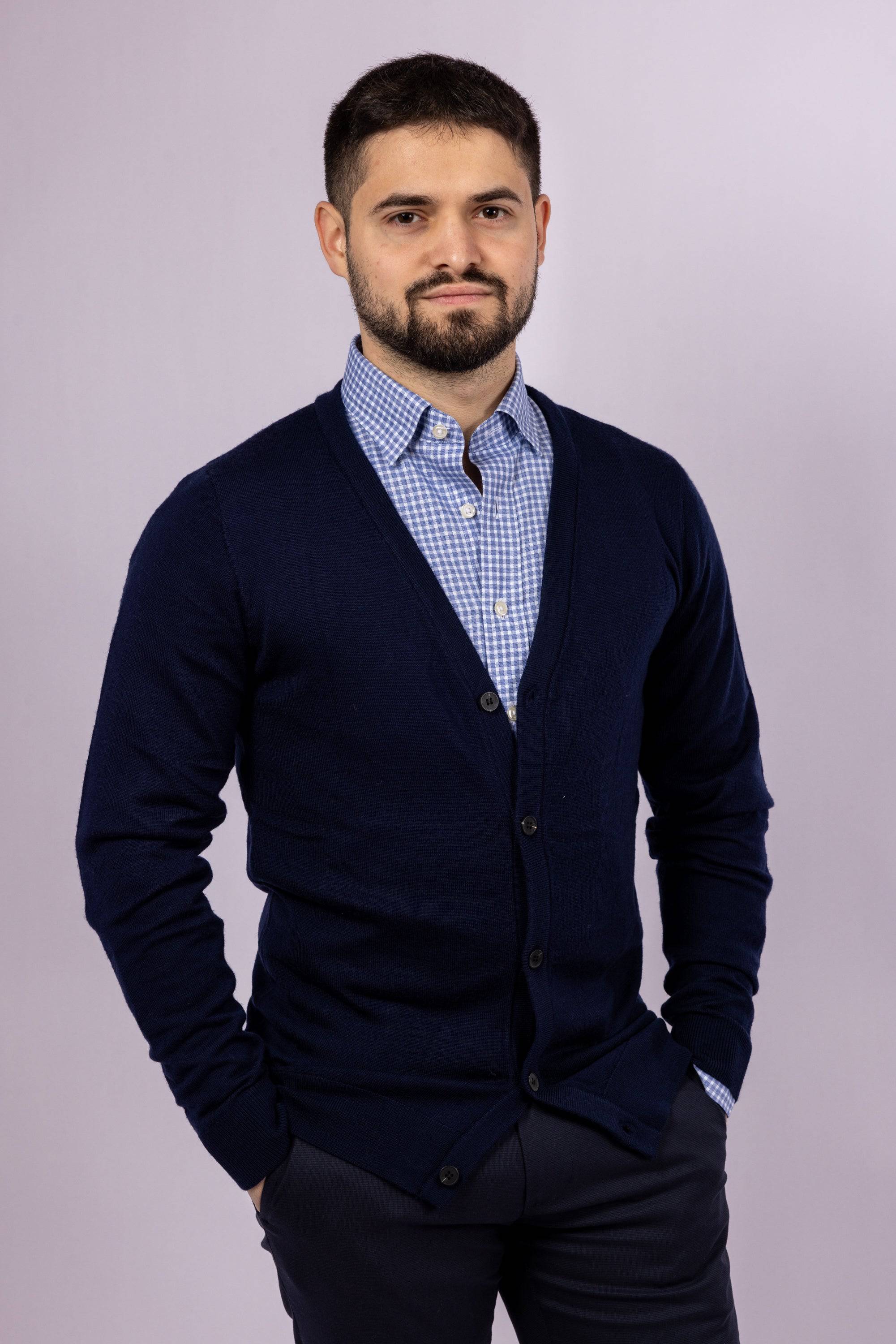 Classic Button-Up Cardigan - Atica Man