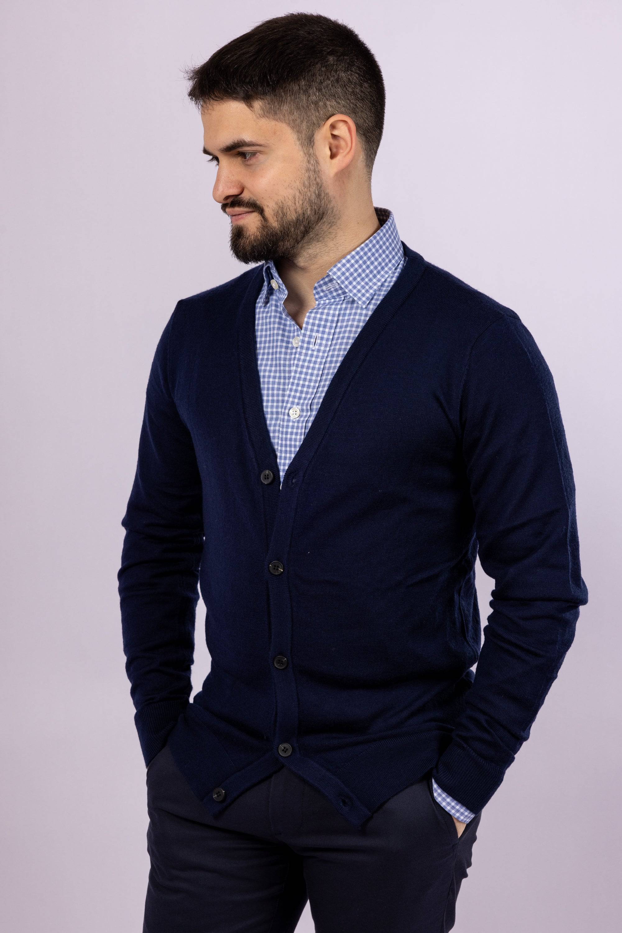 Classic Button-Up Cardigan - Atica Man