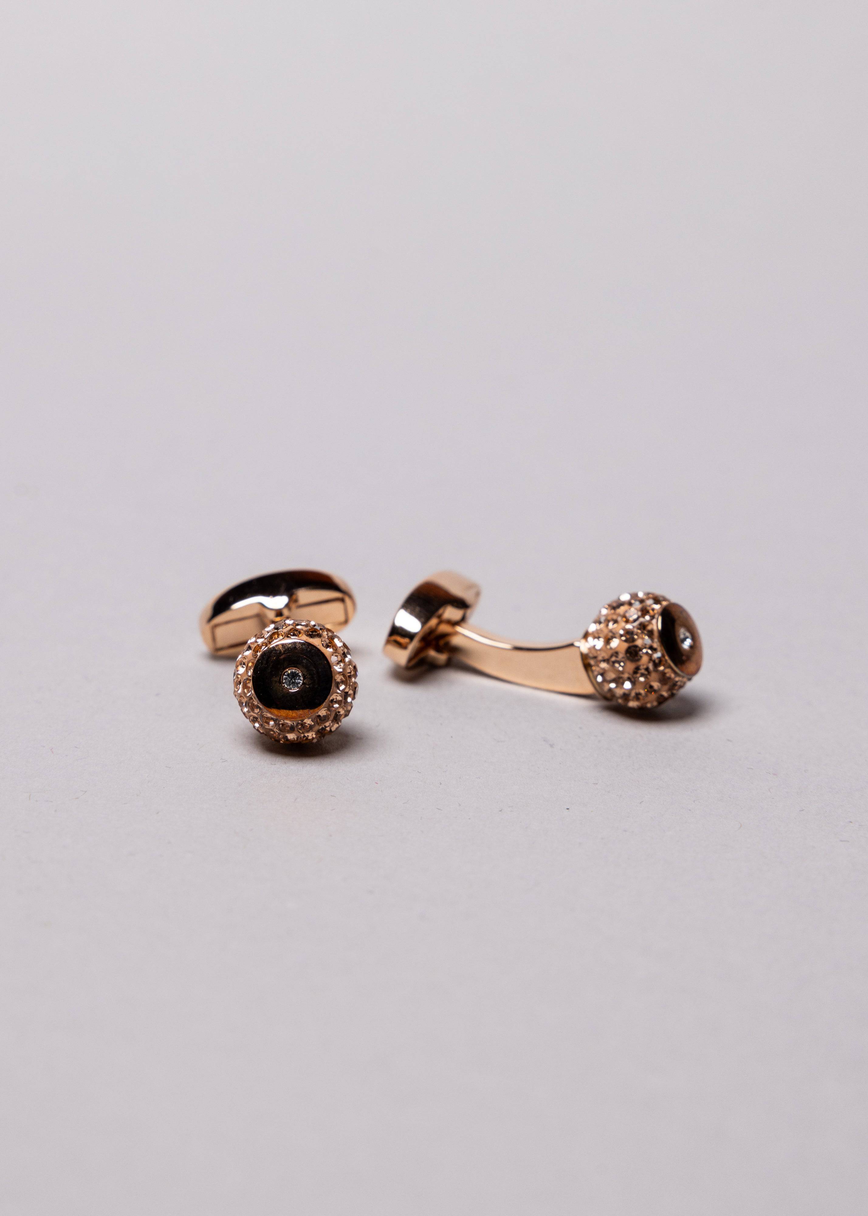 Crystal Knob Cufflinks - Atica Man