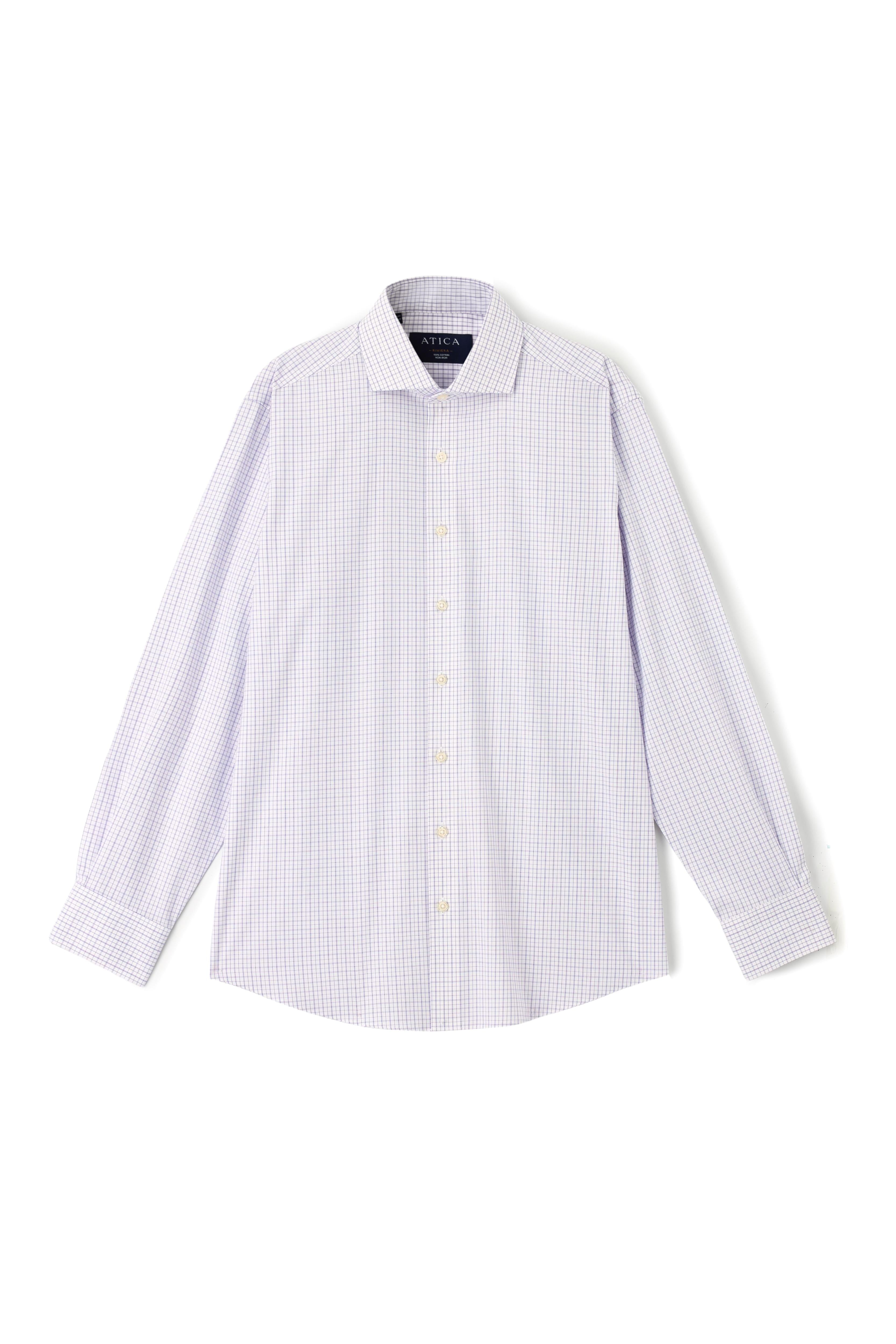 Riviera Classic Stripe Check Shirt - Atica Man