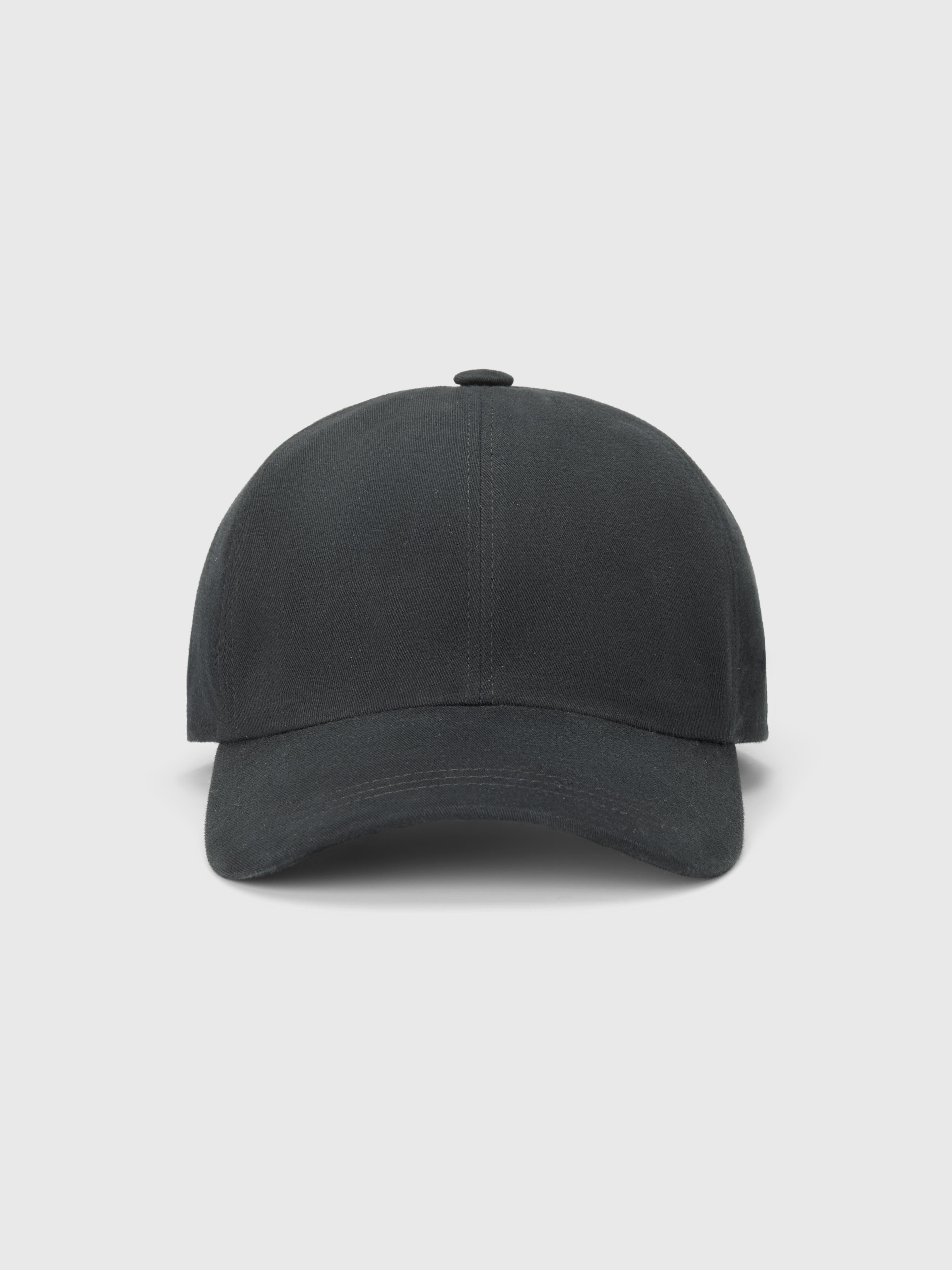 Black Drill Baseball Cap - Atica Man