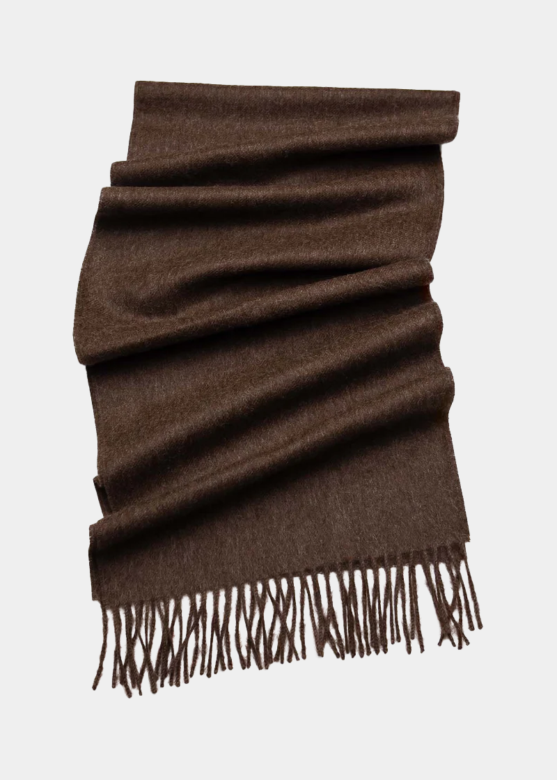 Solid Baby Alpaca Scarf - Atica Man