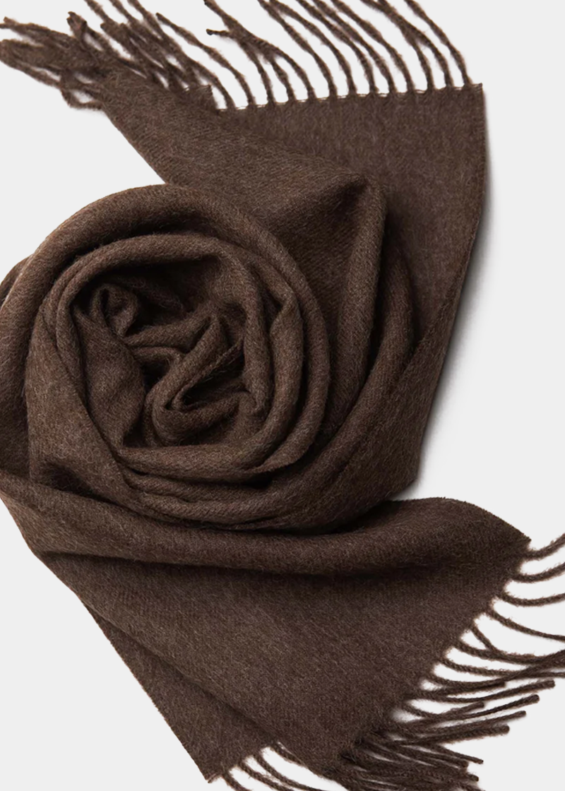 Solid Baby Alpaca Scarf - Atica Man