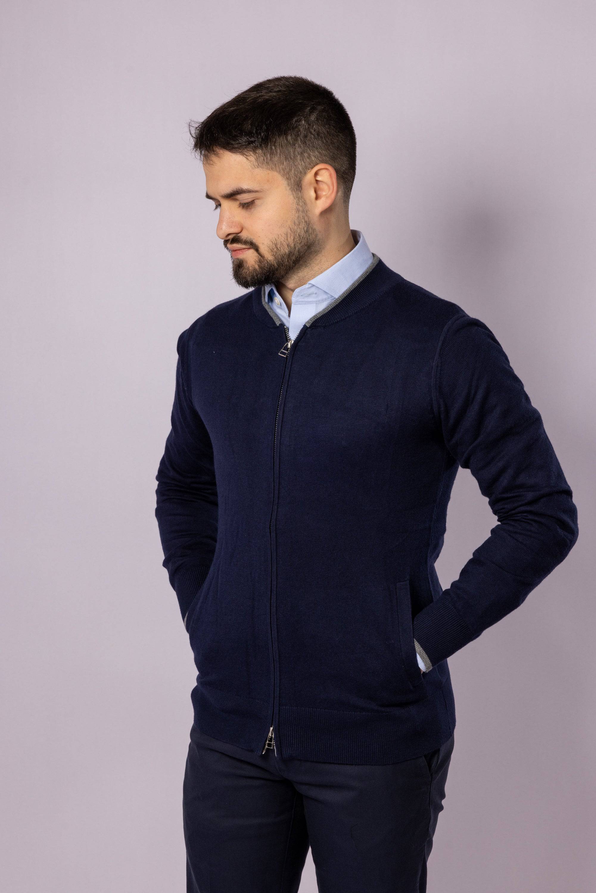 Ottoman Full Zip Cardigan - Atica Man